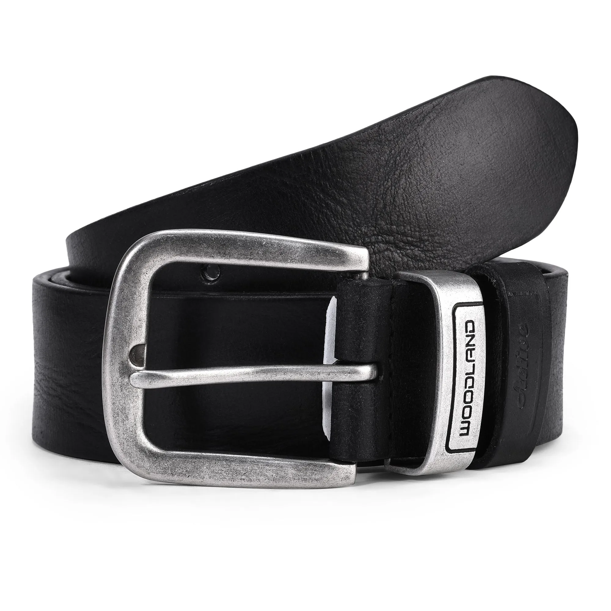 Black leather belt - Thumbnail 1