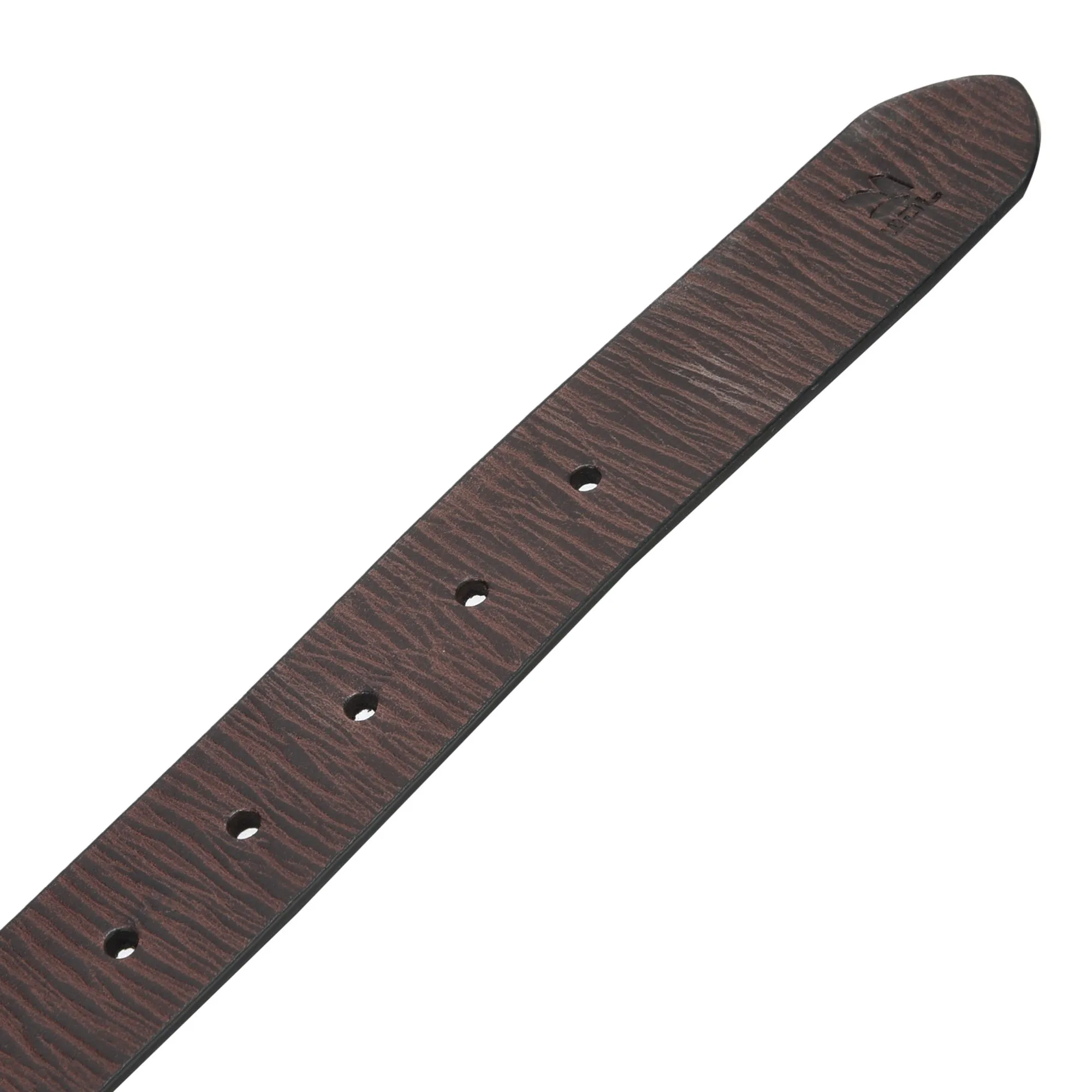 Brown leather belt - Thumbnail 3