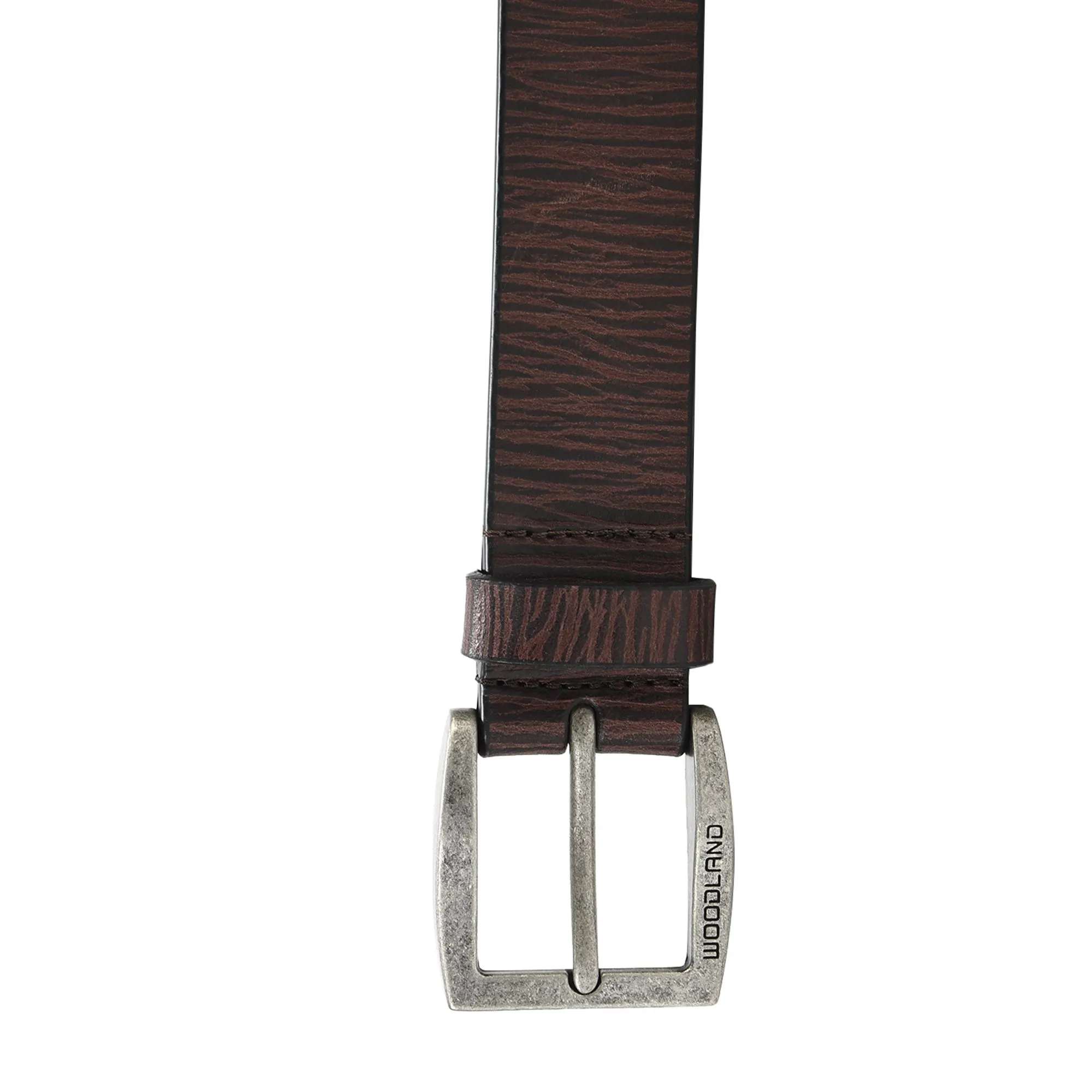 Brown leather belt - Thumbnail 4