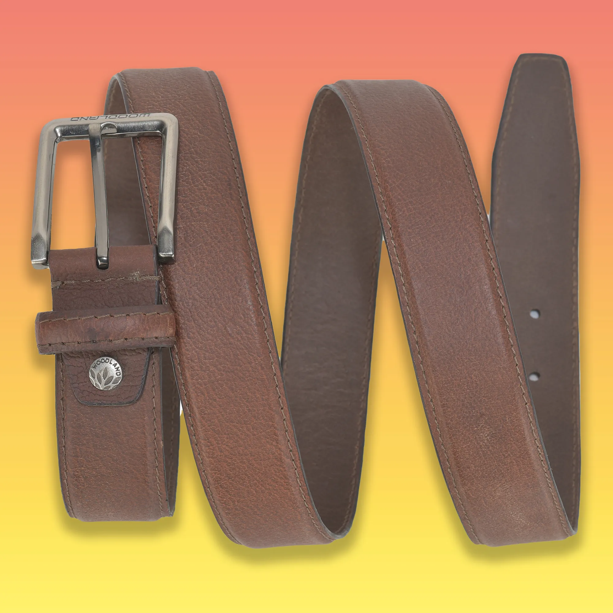 Woodland Men’s Tan Everyday Leather Belt

 - Thumbnail 3