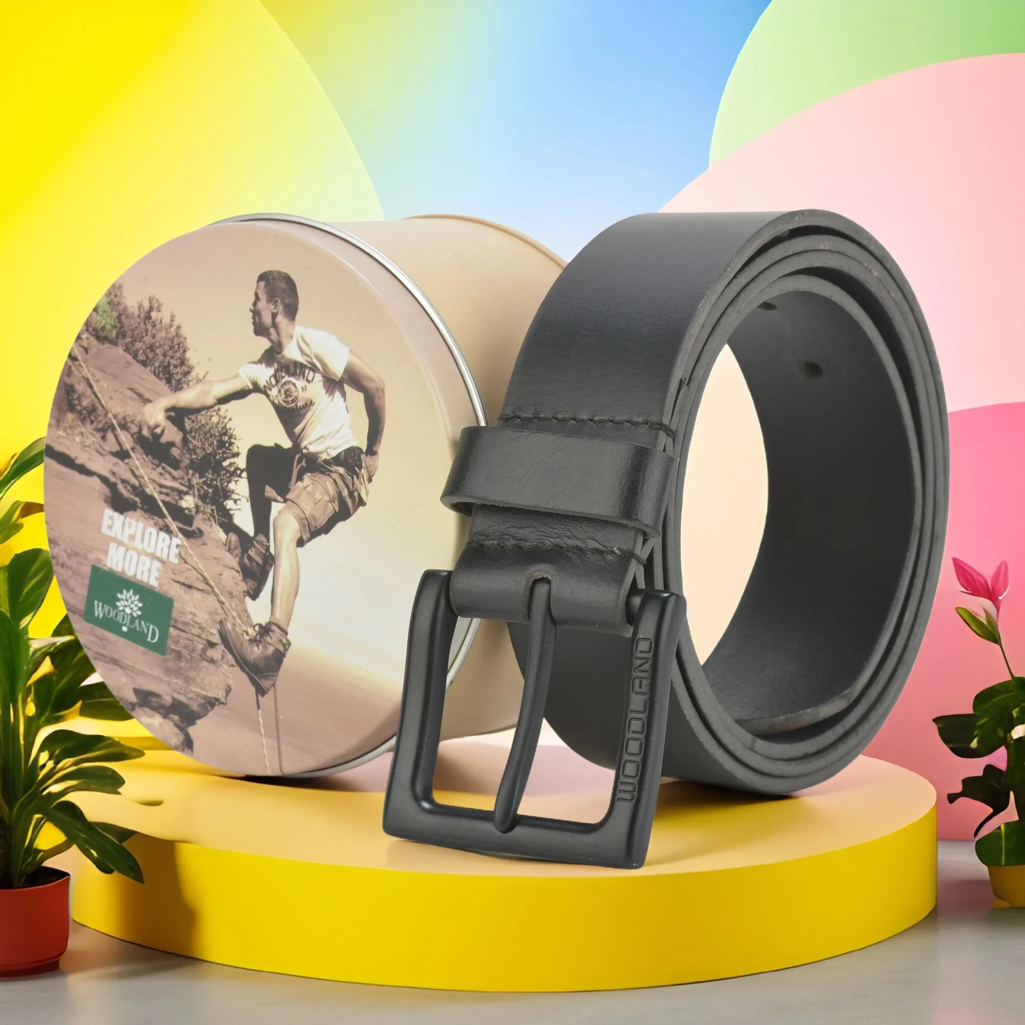 Woodland Men’s Black Vanguard Leather Belt

 - Thumbnail 2