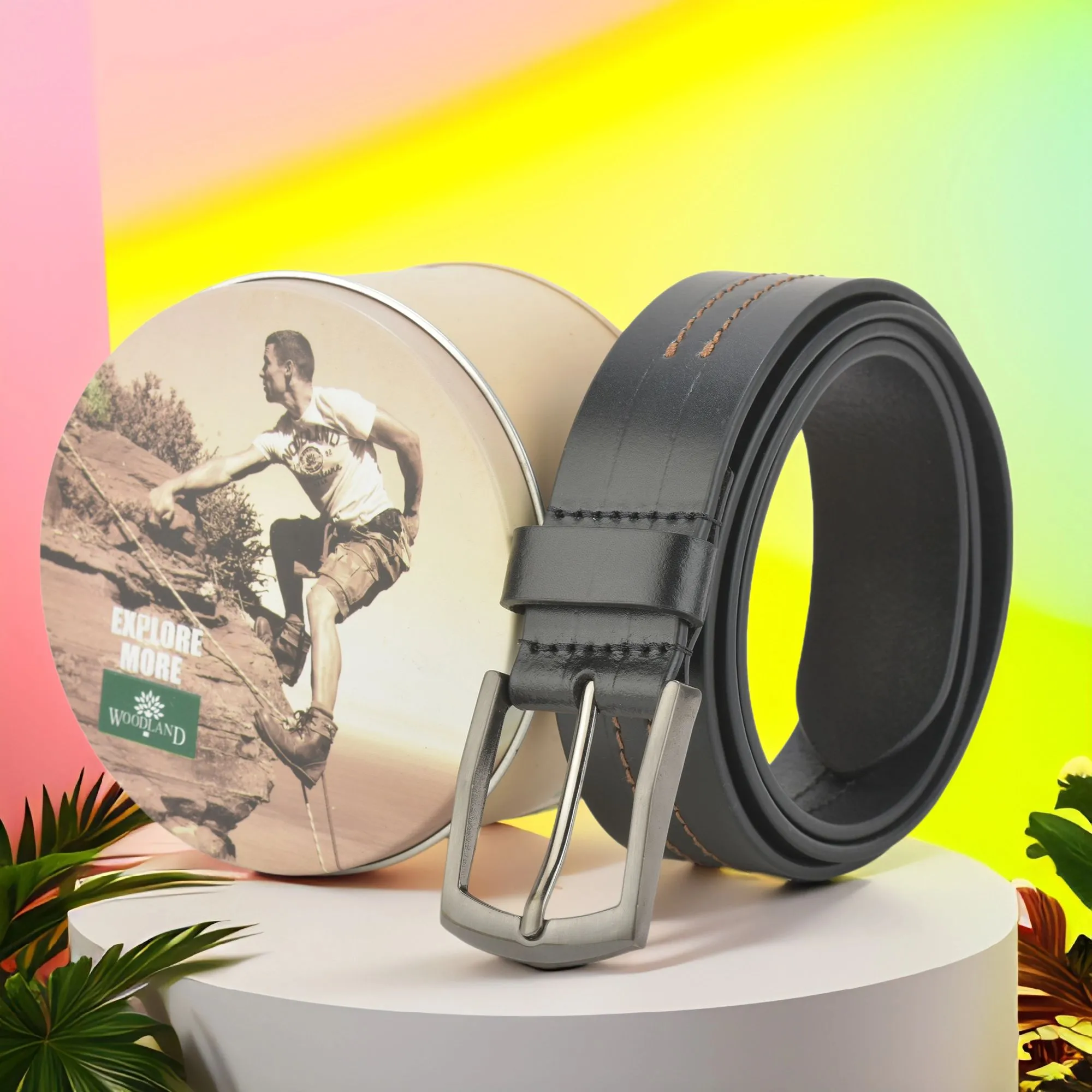 Woodland Men’s Black Pinnacle Leather Belt

 - Thumbnail 2