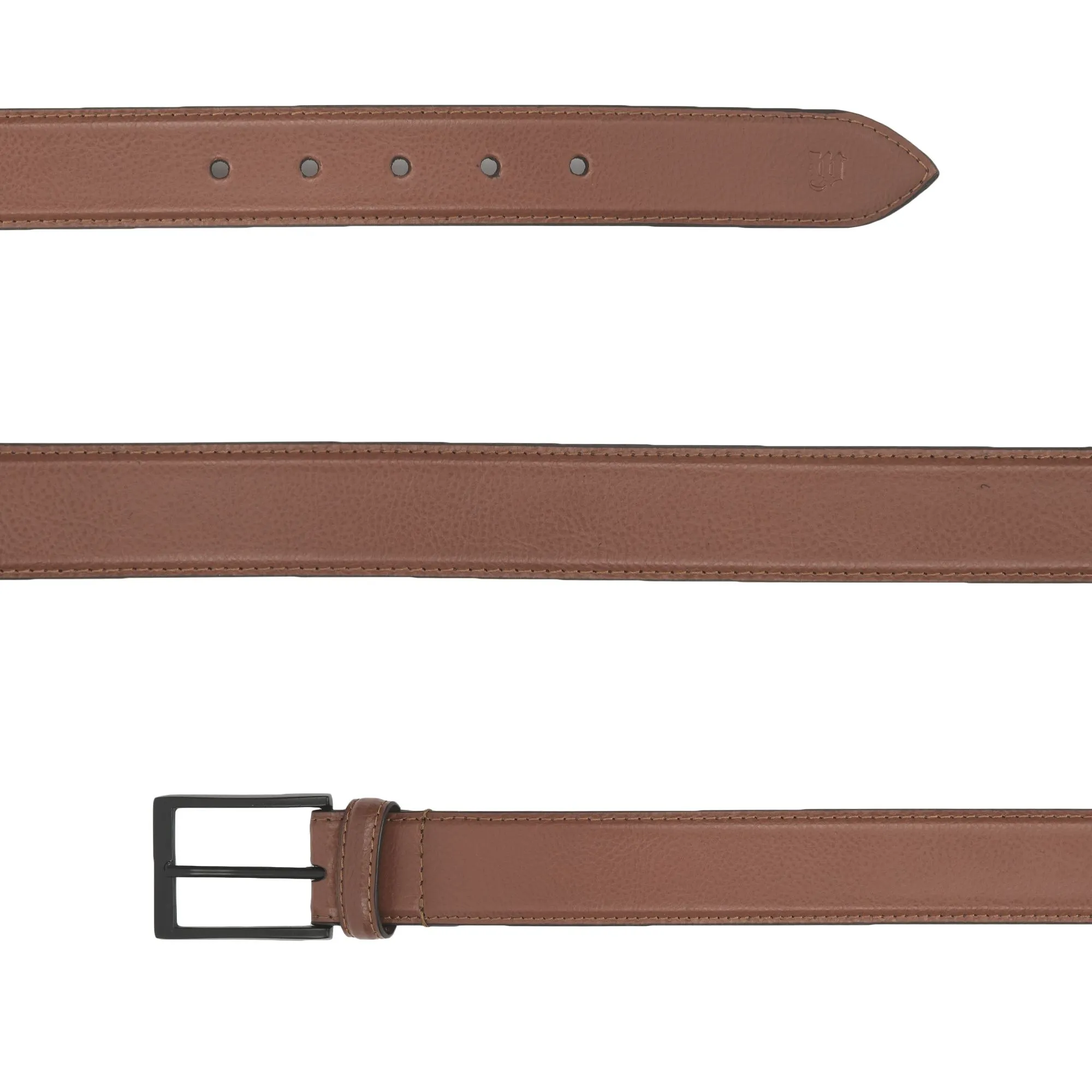 Tan Leather belt for men - Thumbnail 2