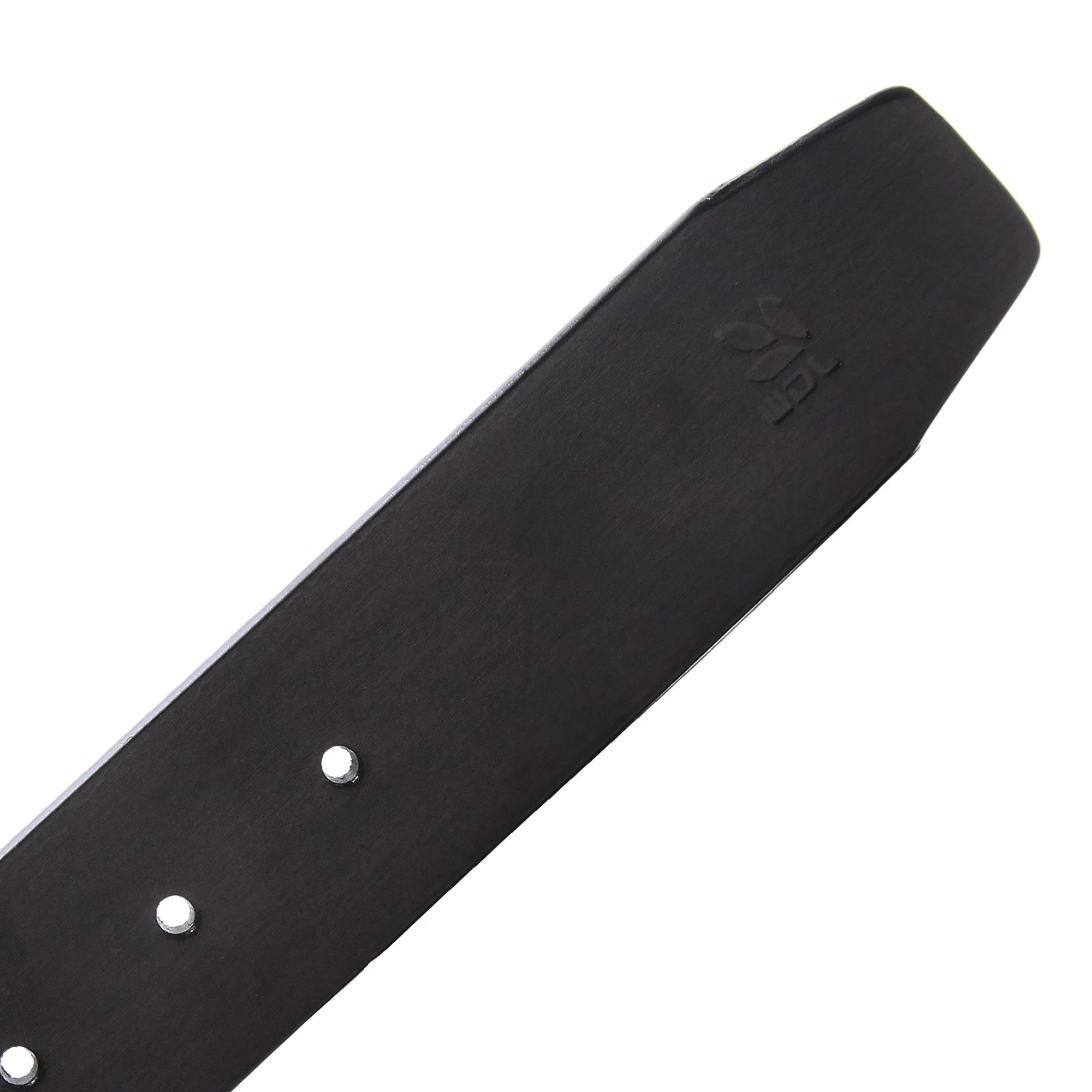 Black Leather Belt for Men - Thumbnail 3