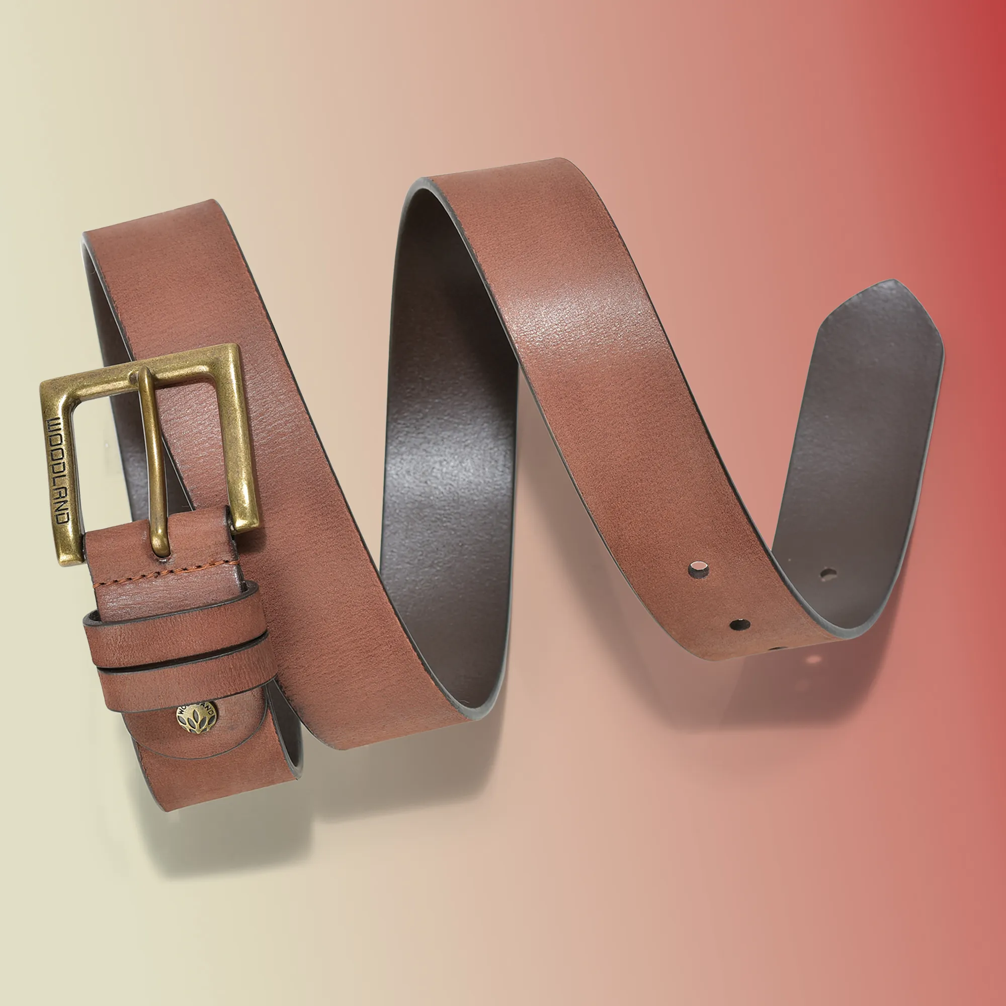 Tan leather belt - Thumbnail 4