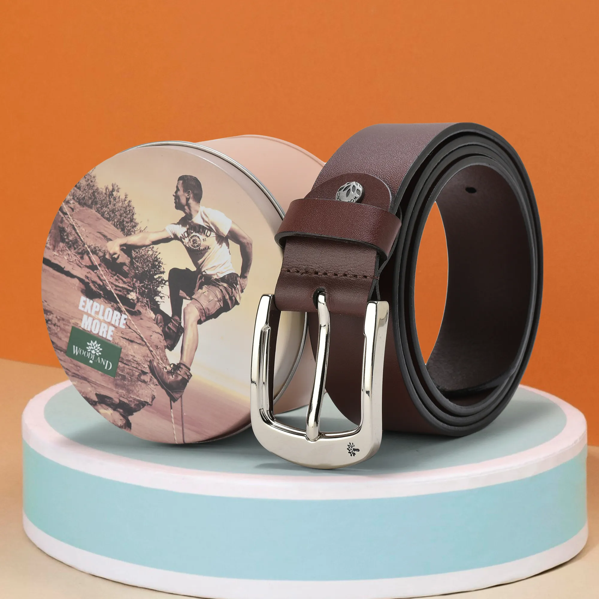 Woodland Men’s Minimal Brown Belt - Thumbnail 5