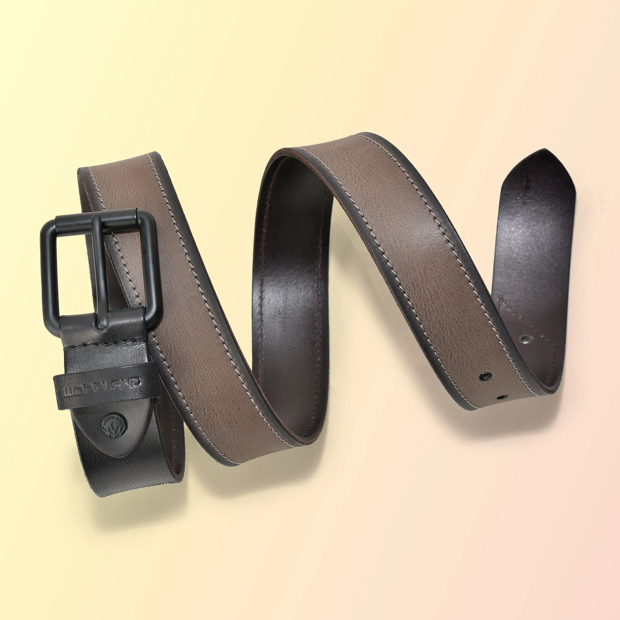 Woodland Grey Belt for Men - Thumbnail 4