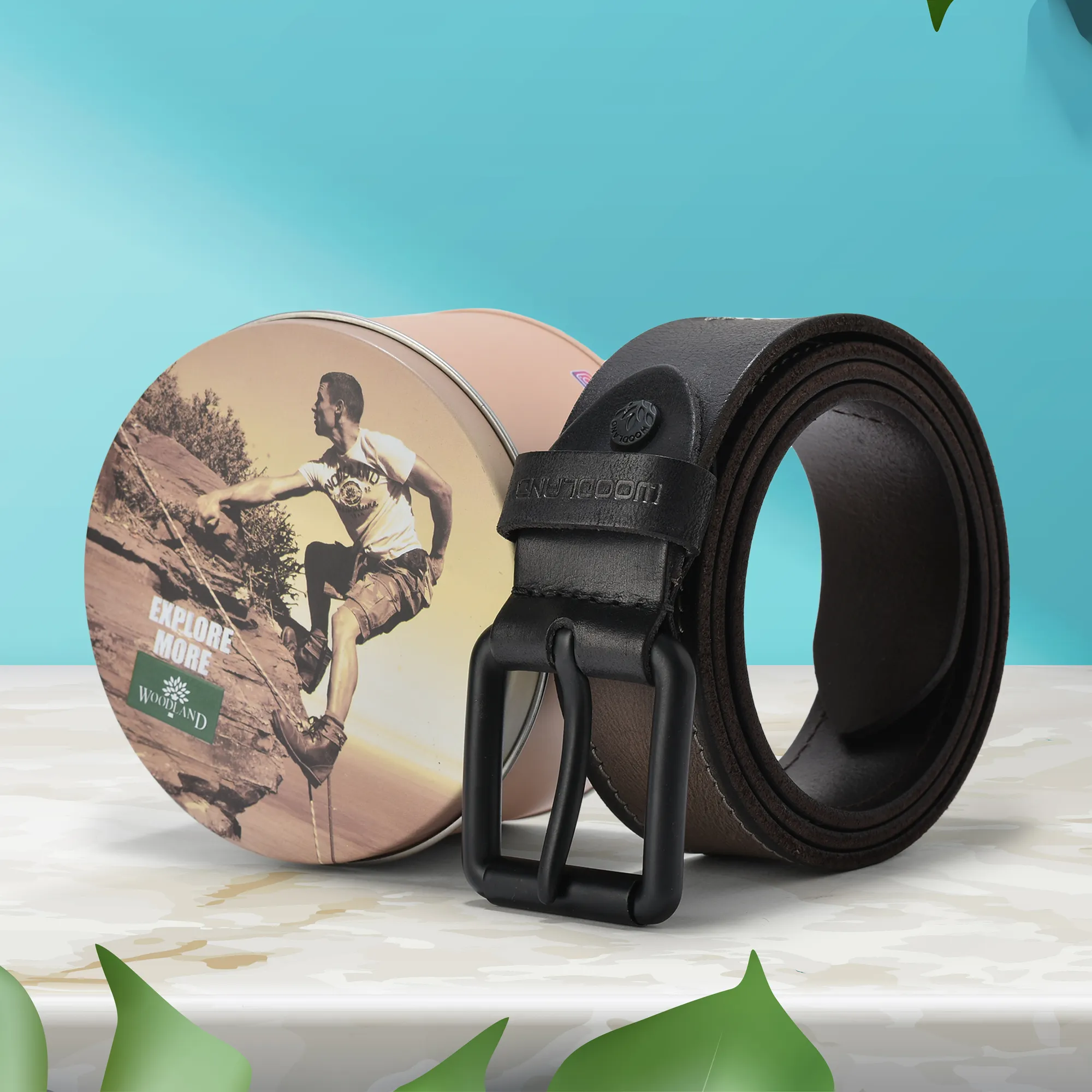 Woodland Grey Belt for Men - Thumbnail 5