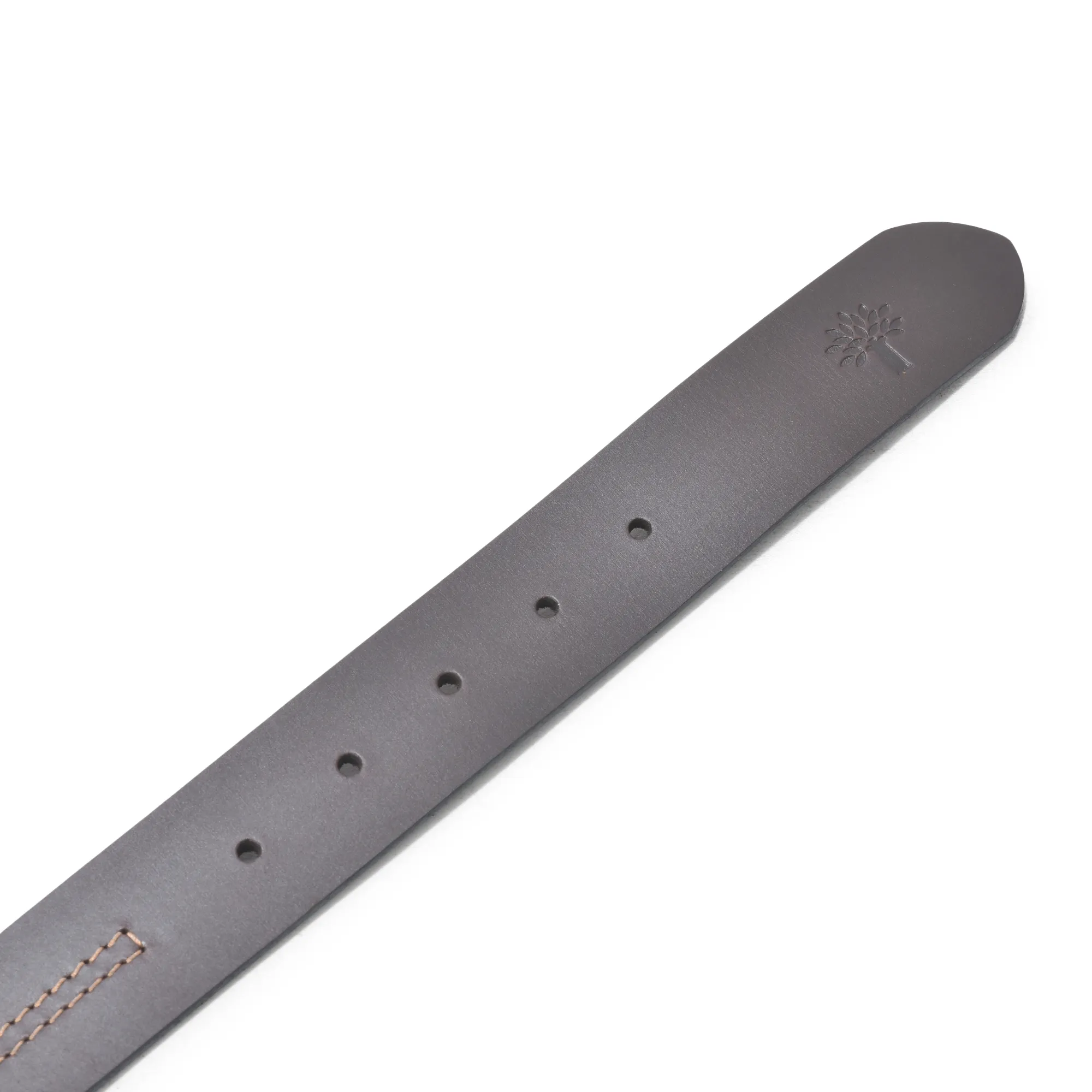 Retro Style Tan Leather Belt For Men - Thumbnail 2