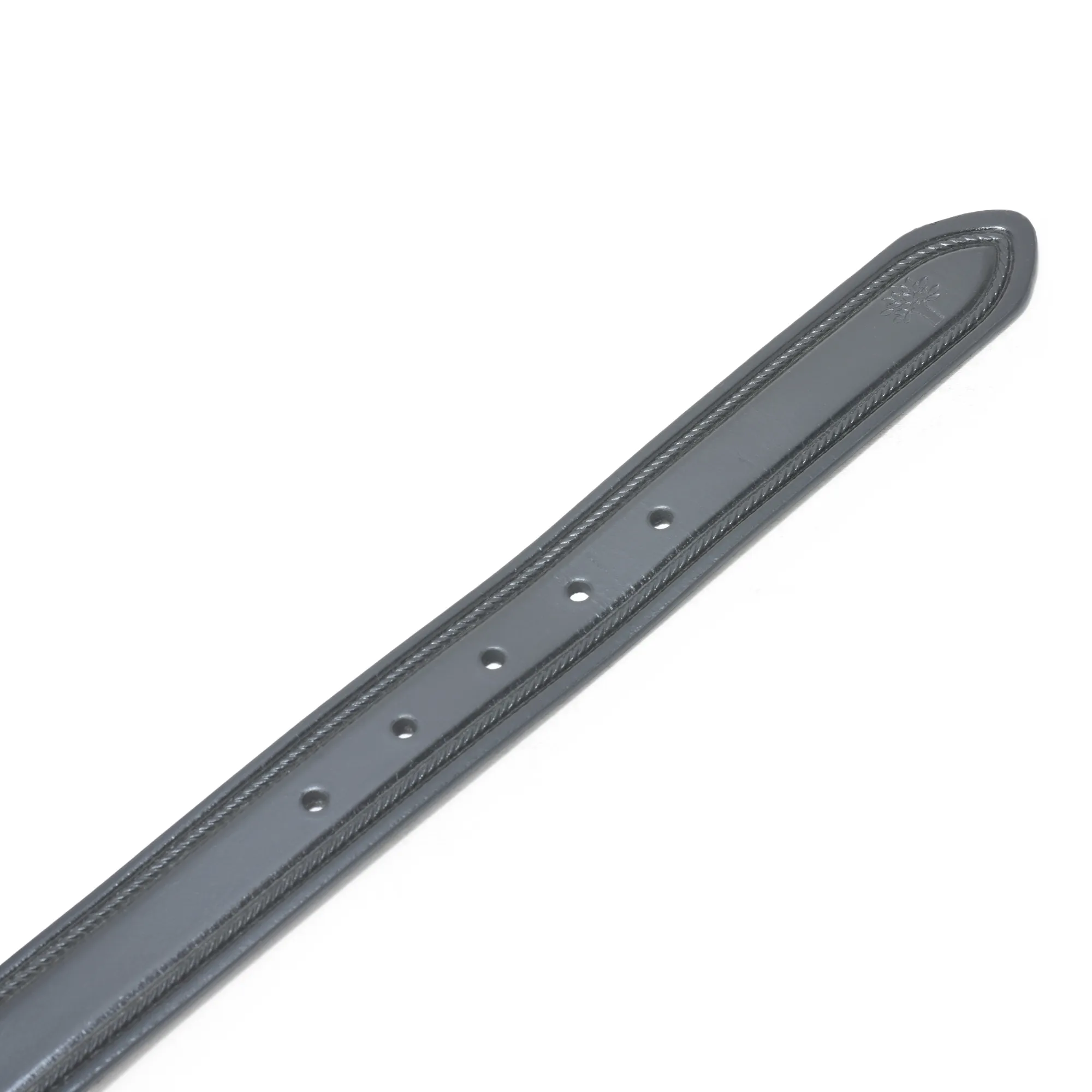 Woodland Black Leather Belt For Men - Thumbnail 2