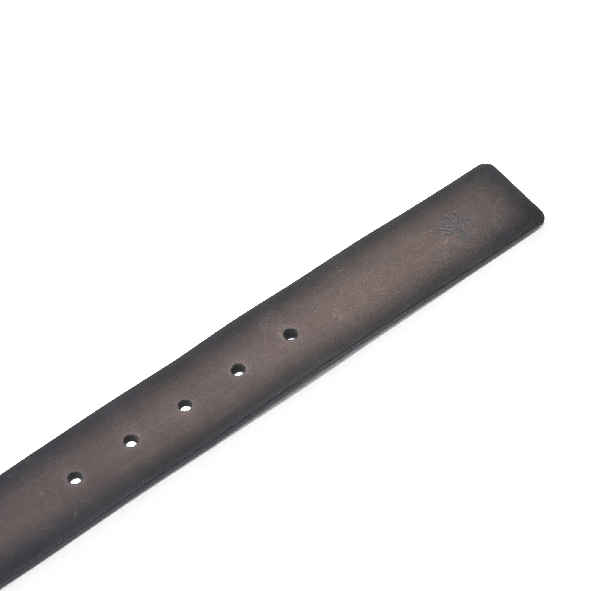 Vintage Finish Brown Leather Belt - Thumbnail 2