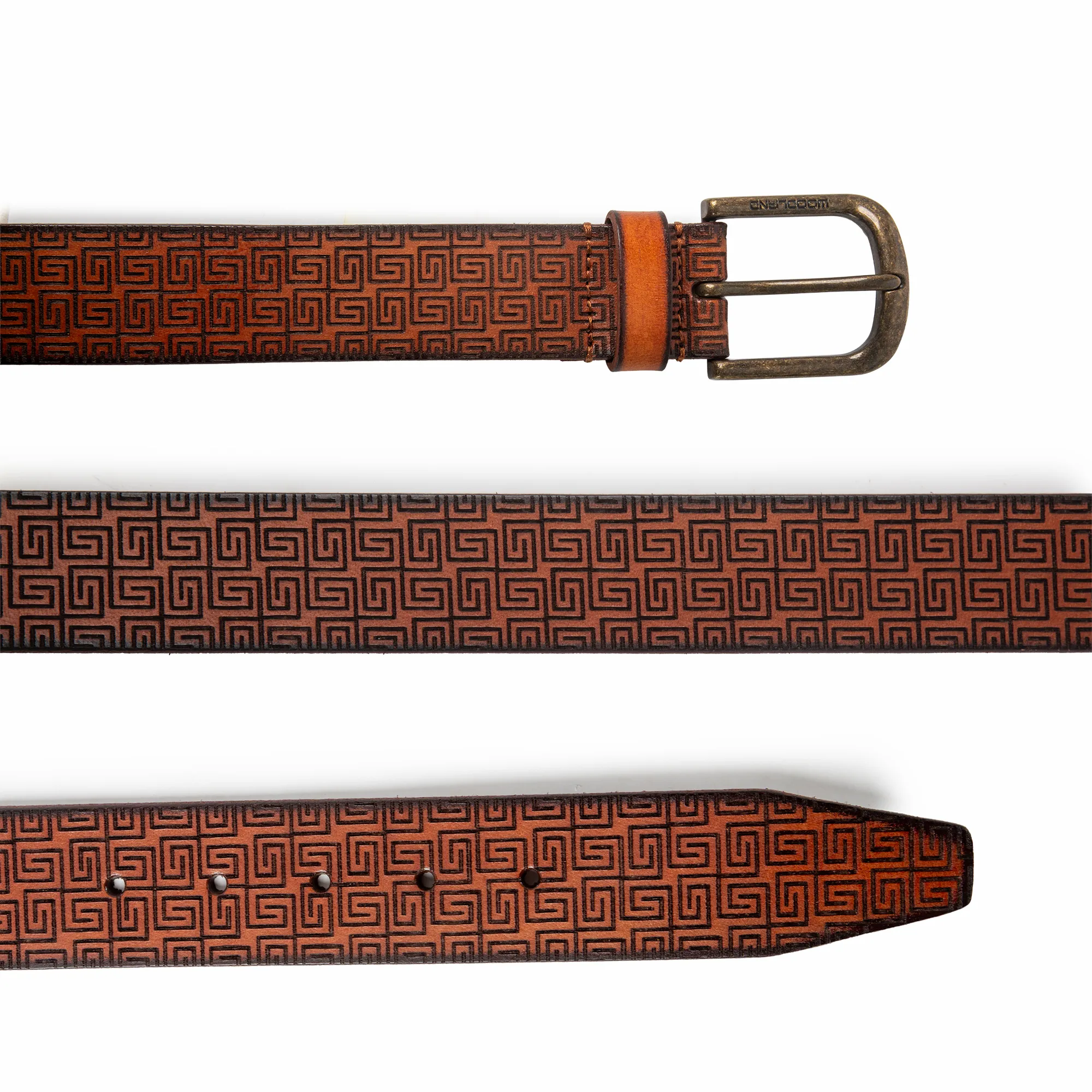 Woodland Men’s Tan Signature Leather Belt

 - Thumbnail 2