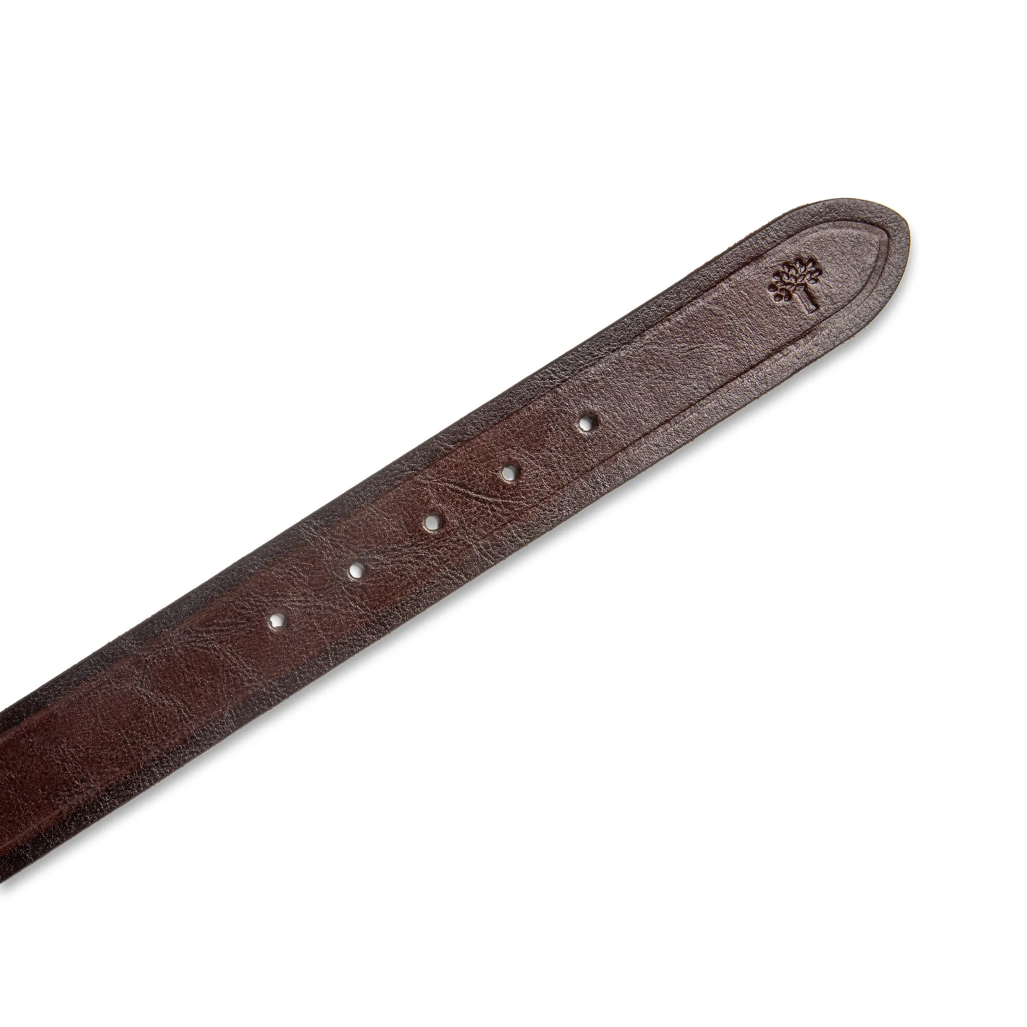 Woodland Men Premium Brown Leather Belt - Thumbnail 3