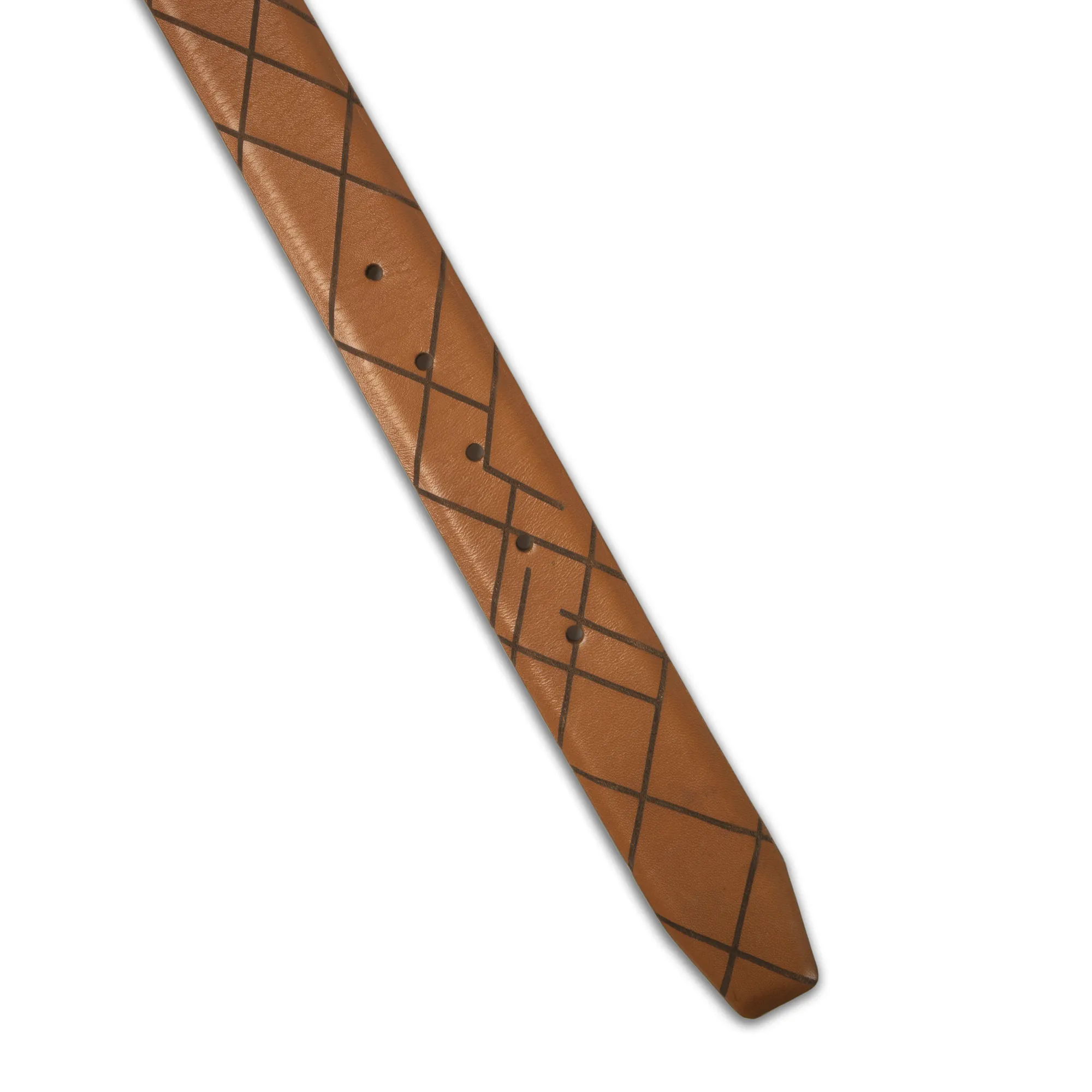 Woods Tan Leather Belt for Men - Thumbnail 3