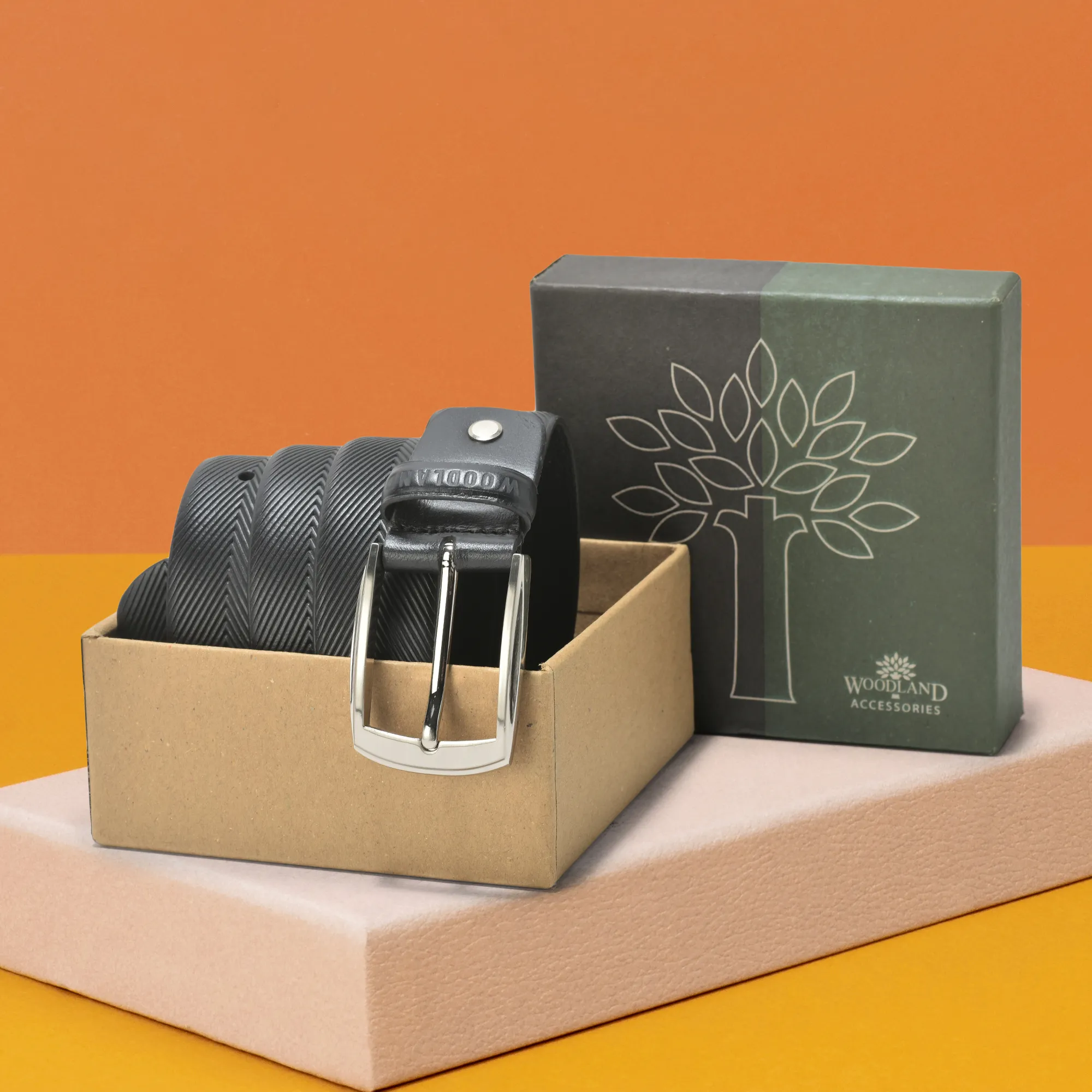 Black Softy Leather Belt For Men - Thumbnail 5