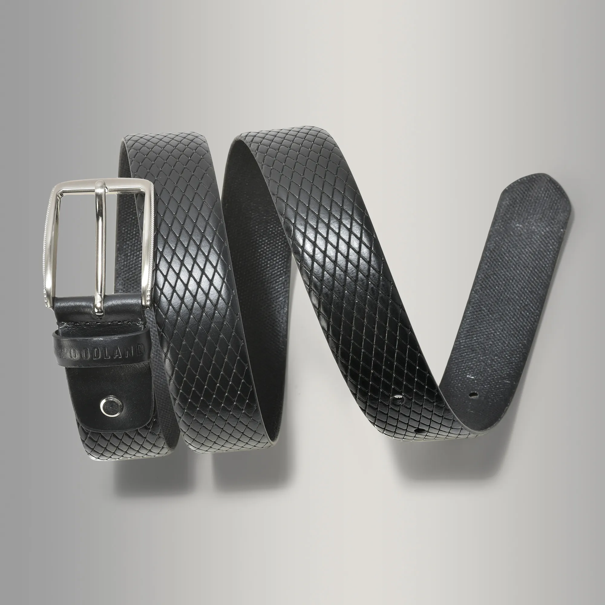 Stylish Black Men Leather Belt  - Thumbnail 4