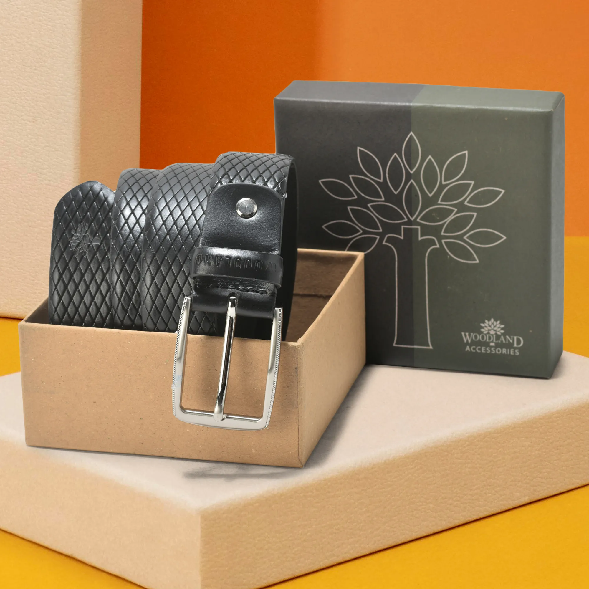 Stylish Black Men Leather Belt  - Thumbnail 5