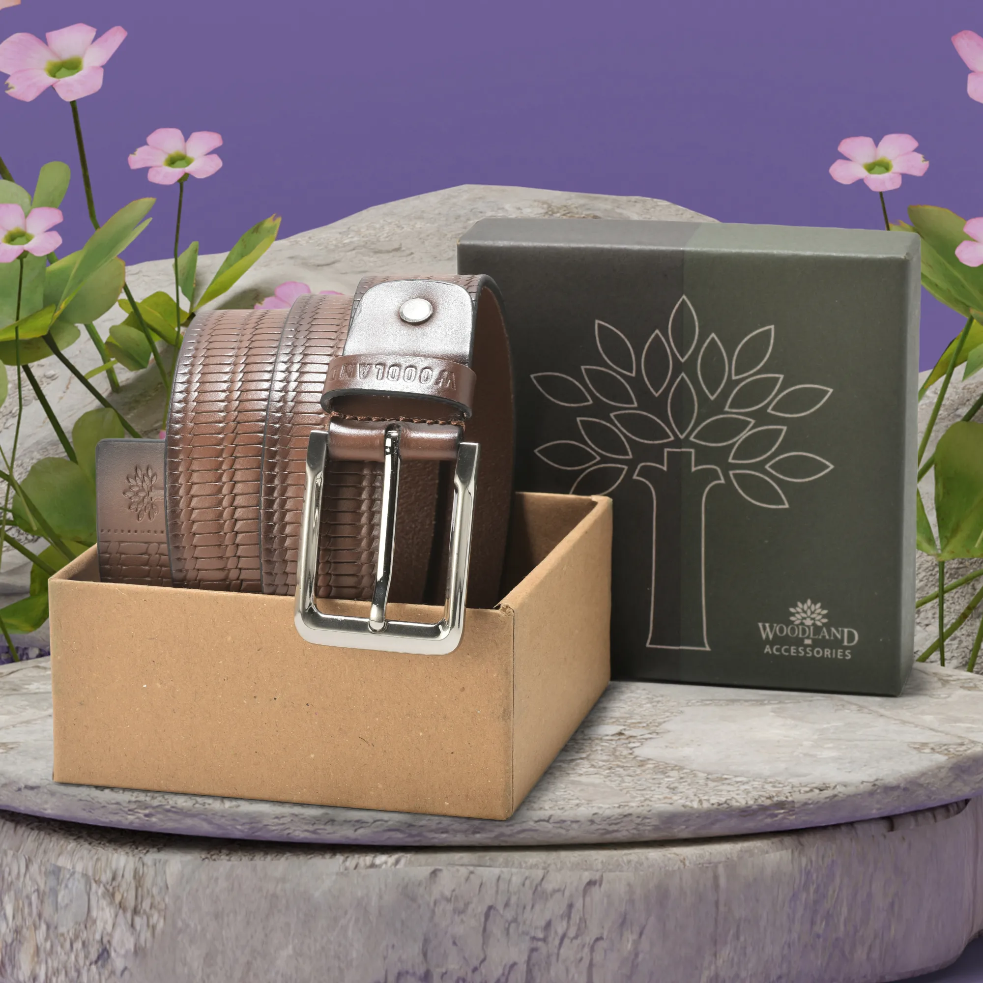 Tan Shaded Softy Leather Belt For Men - Thumbnail 5