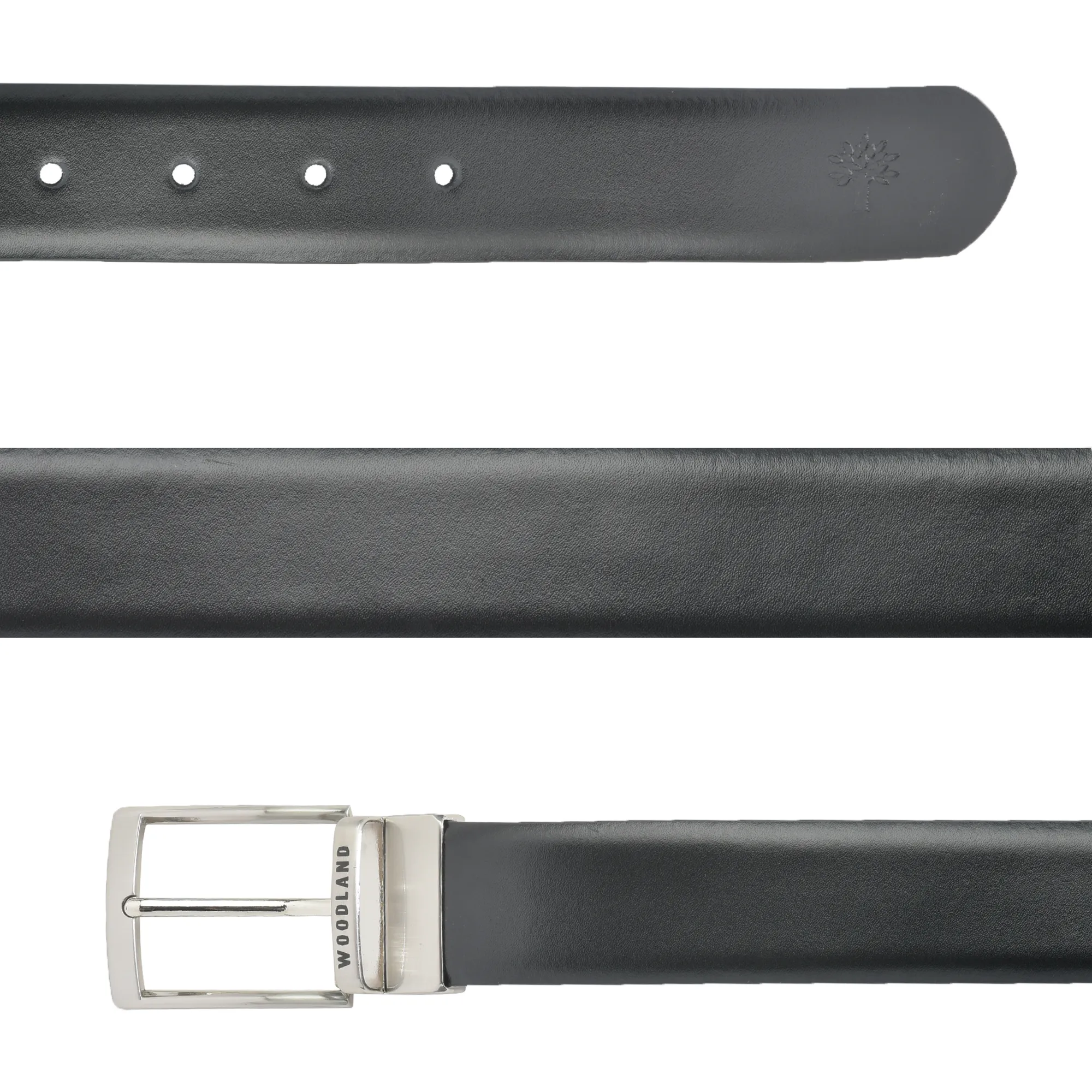 Reversible Black/Brown Men Softy Leather Belt - Thumbnail 4