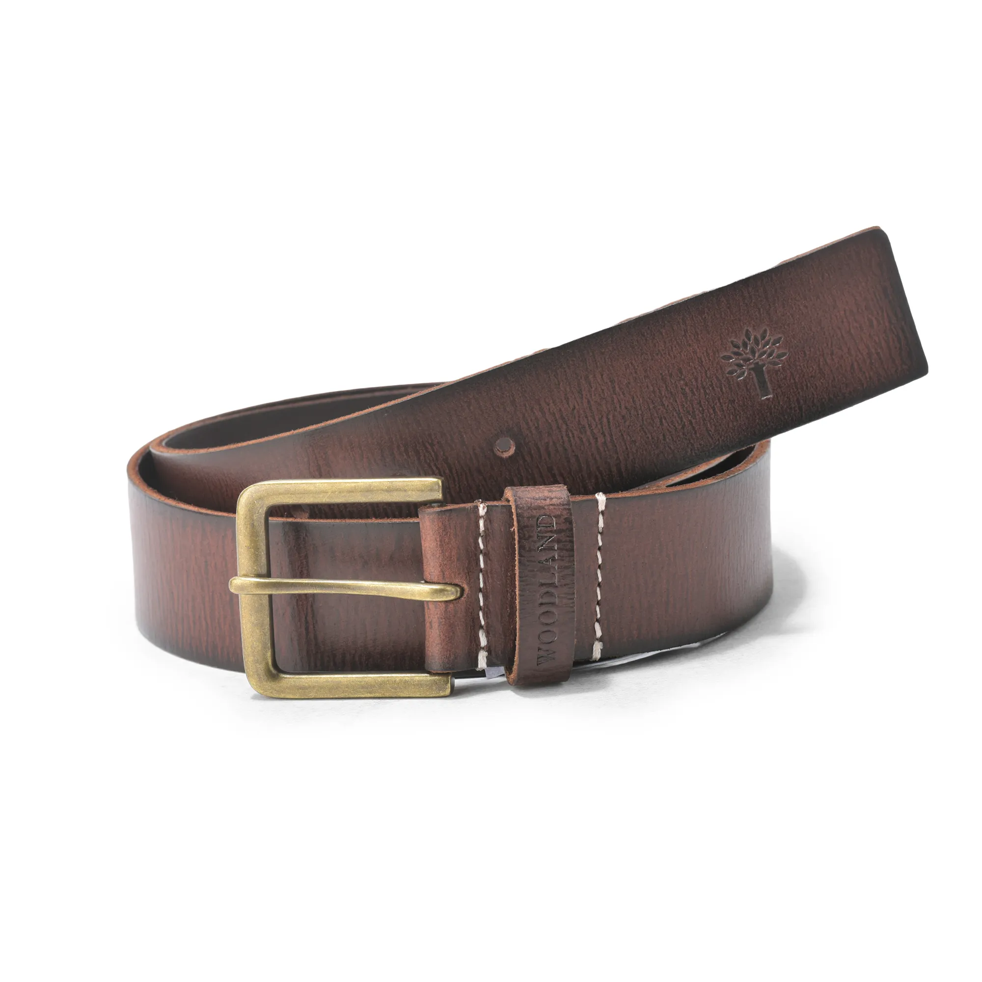 Grainy Finish Brown Softy Leather Belt - Image 1