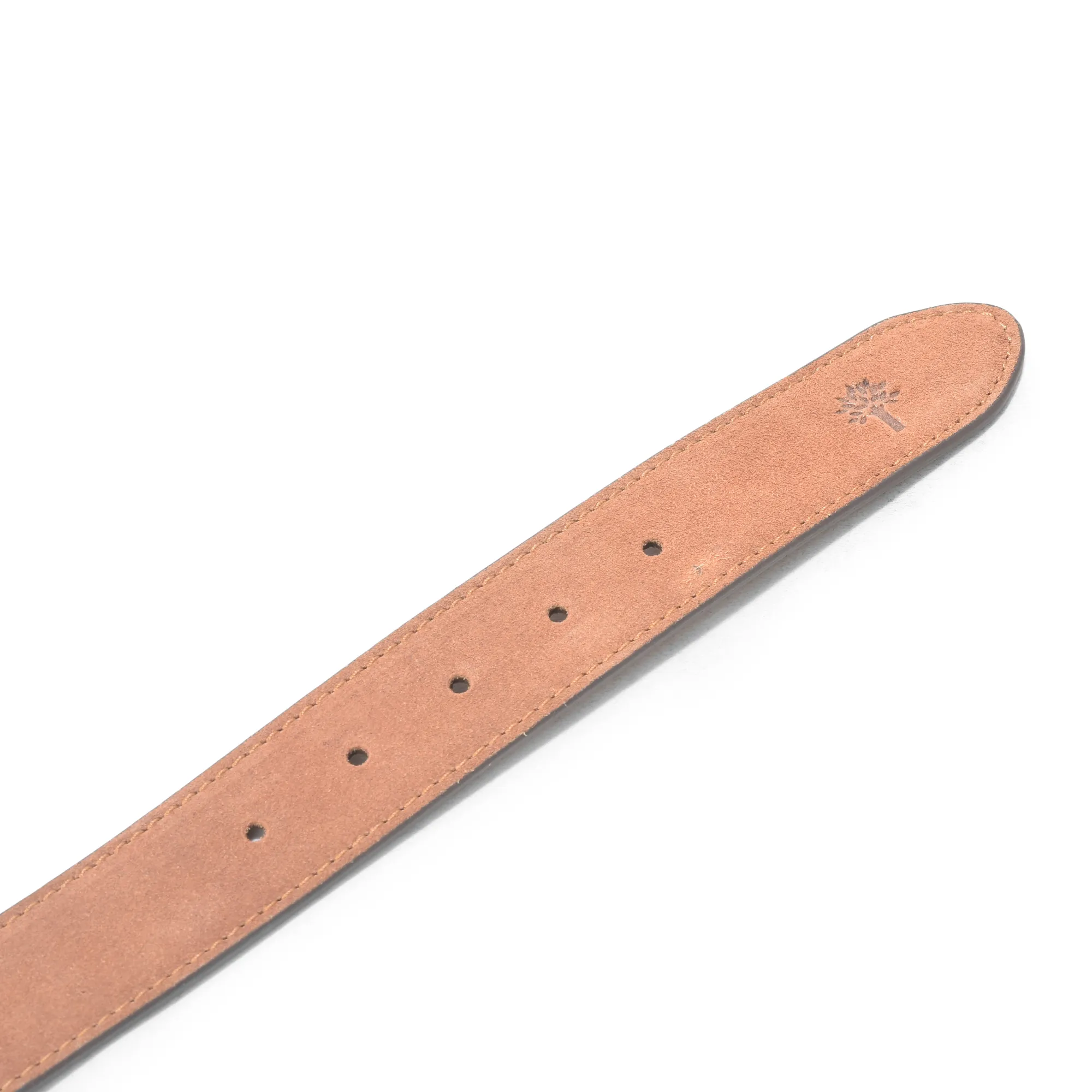 Suede Tan Leather Belt For Men - Thumbnail 2