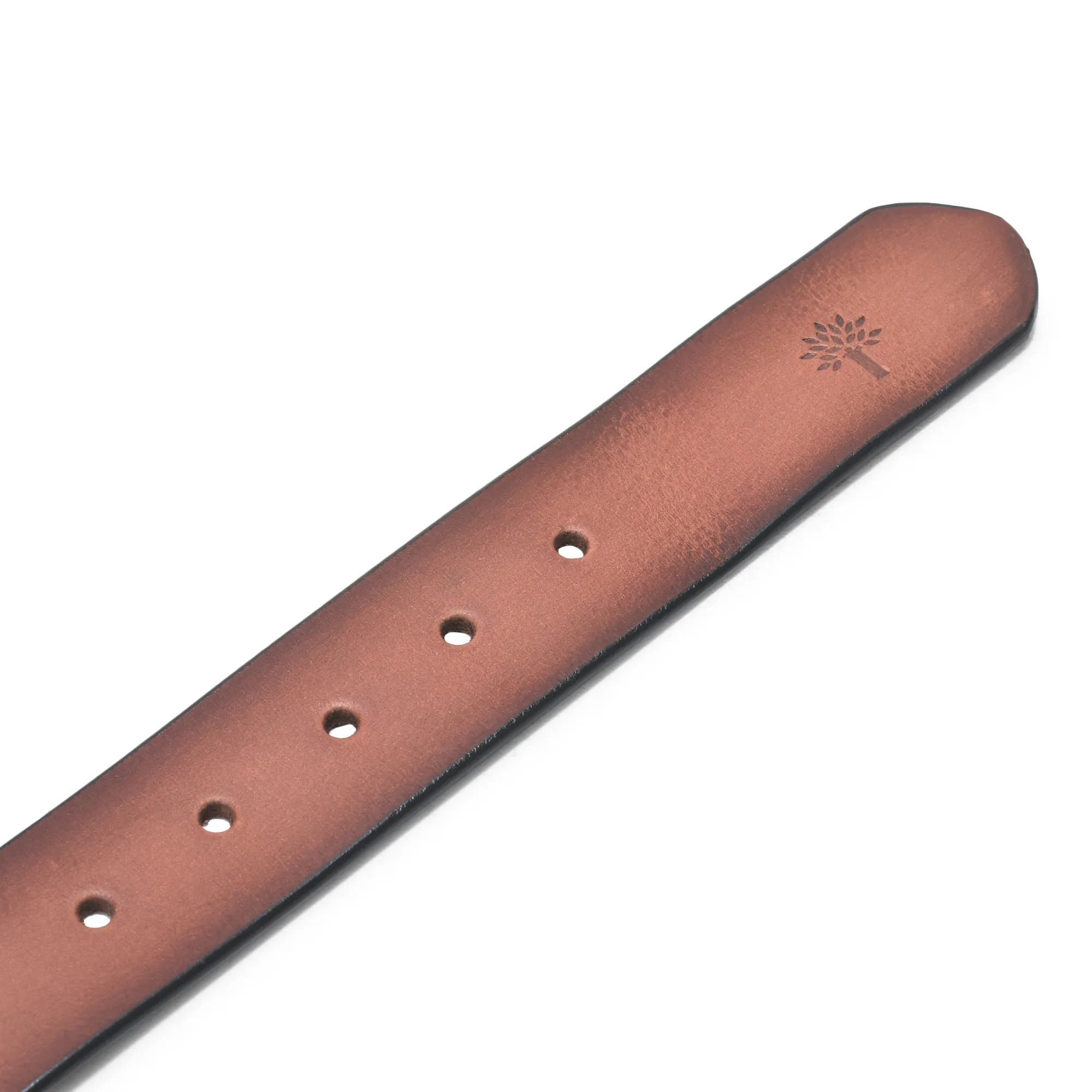 Shaded Finish Tan Men Softy Leather Belt - Thumbnail 2
