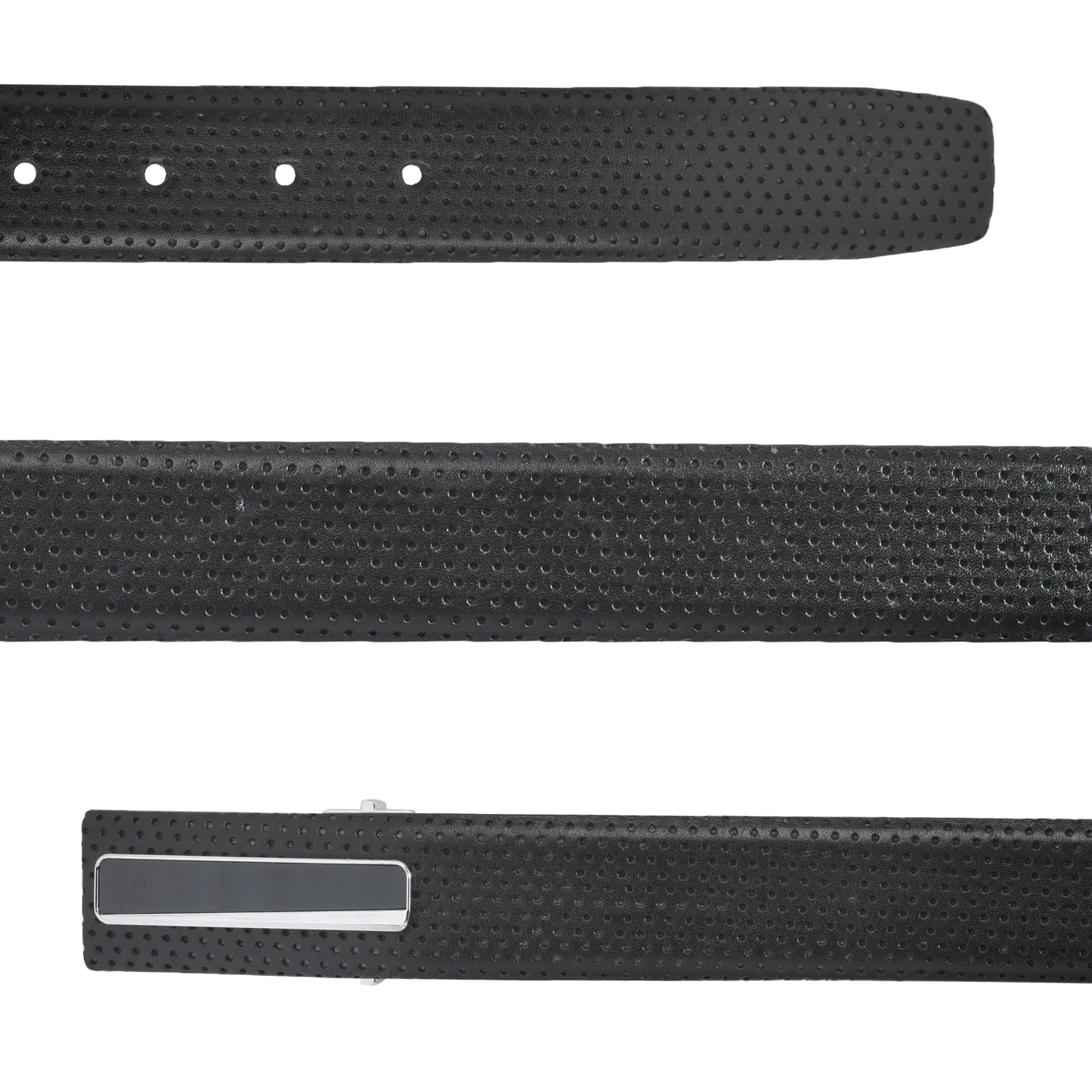 Woodland Black Men Textured Belt - Thumbnail 3