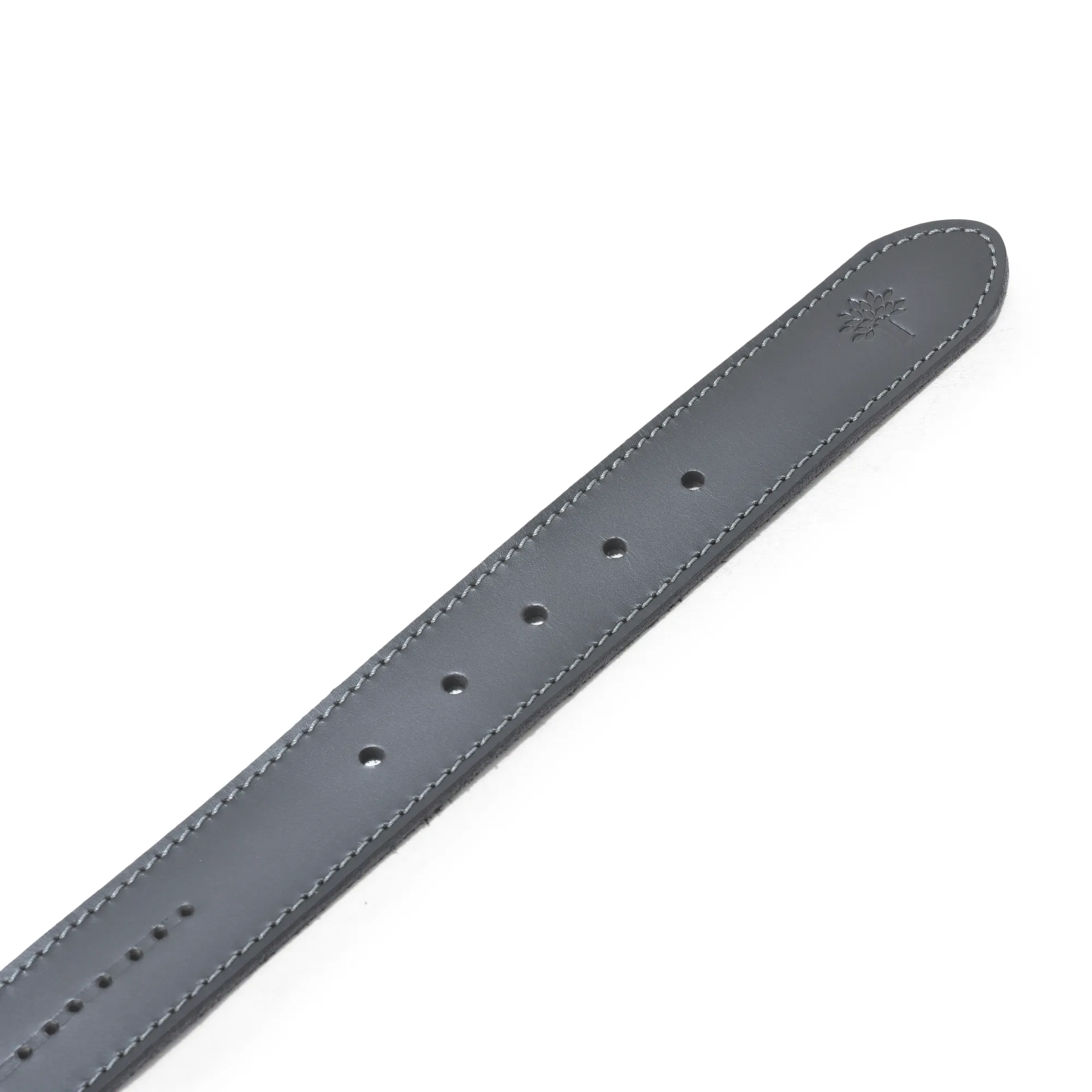 Black Leather Men Belt Punch Hole Design - Thumbnail 2