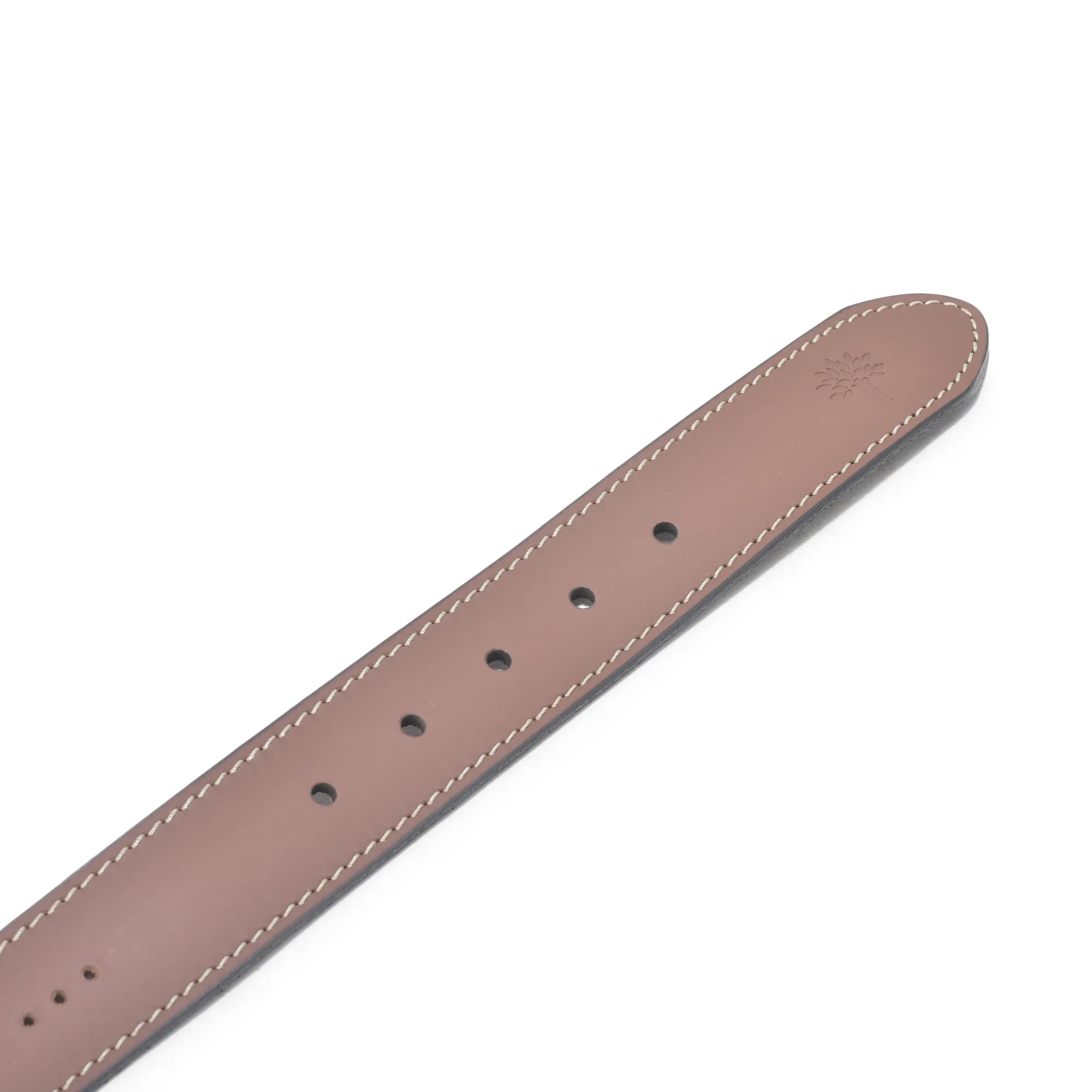 Brown Leather Belt  For Men - Thumbnail 2