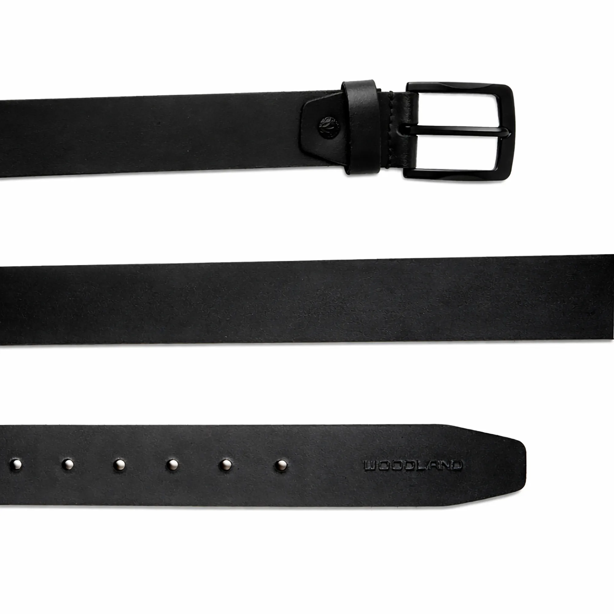 Woodland Men’s Black Modern Leather Belt

 - Thumbnail 2