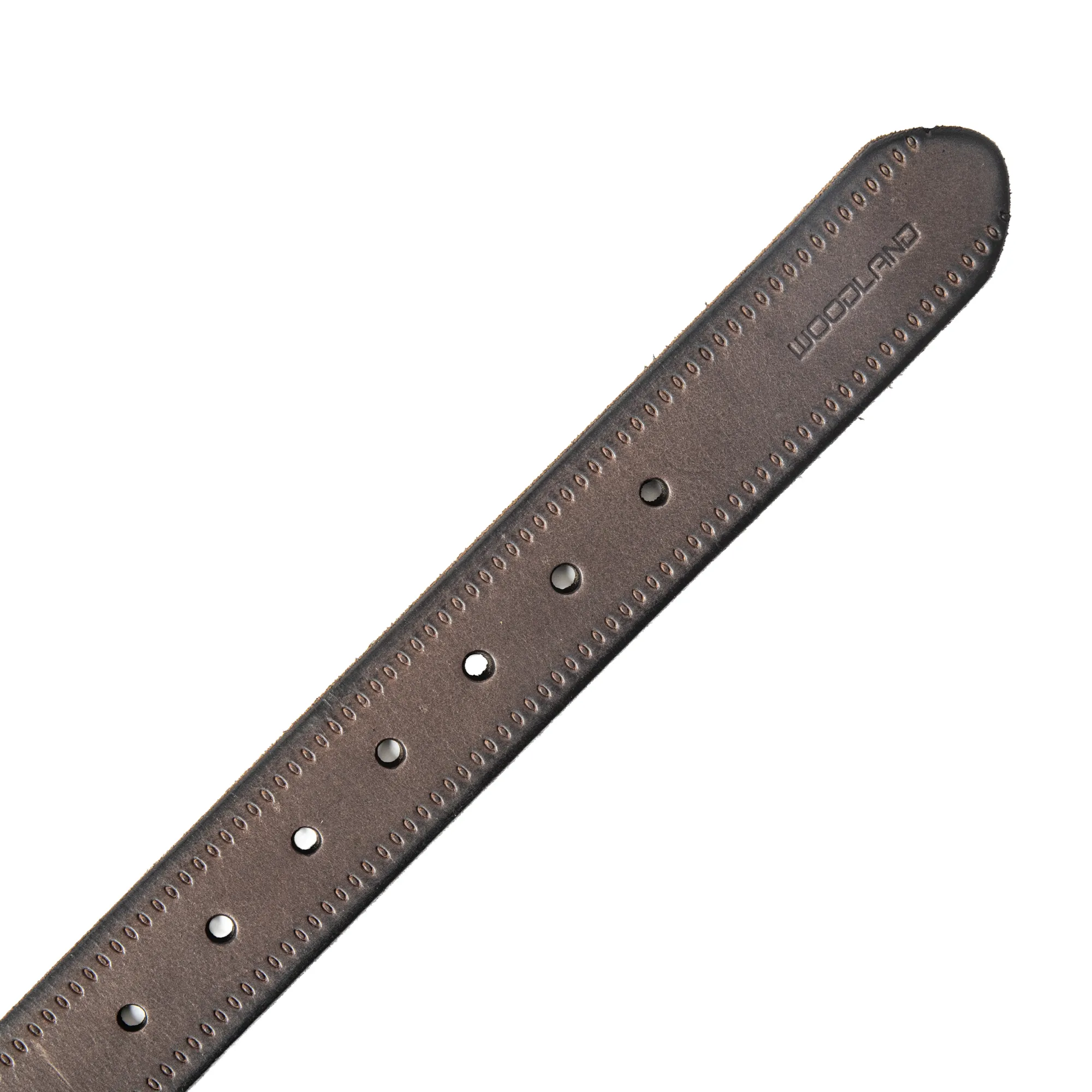 Woodland Leather Belt in Grey - Thumbnail 3