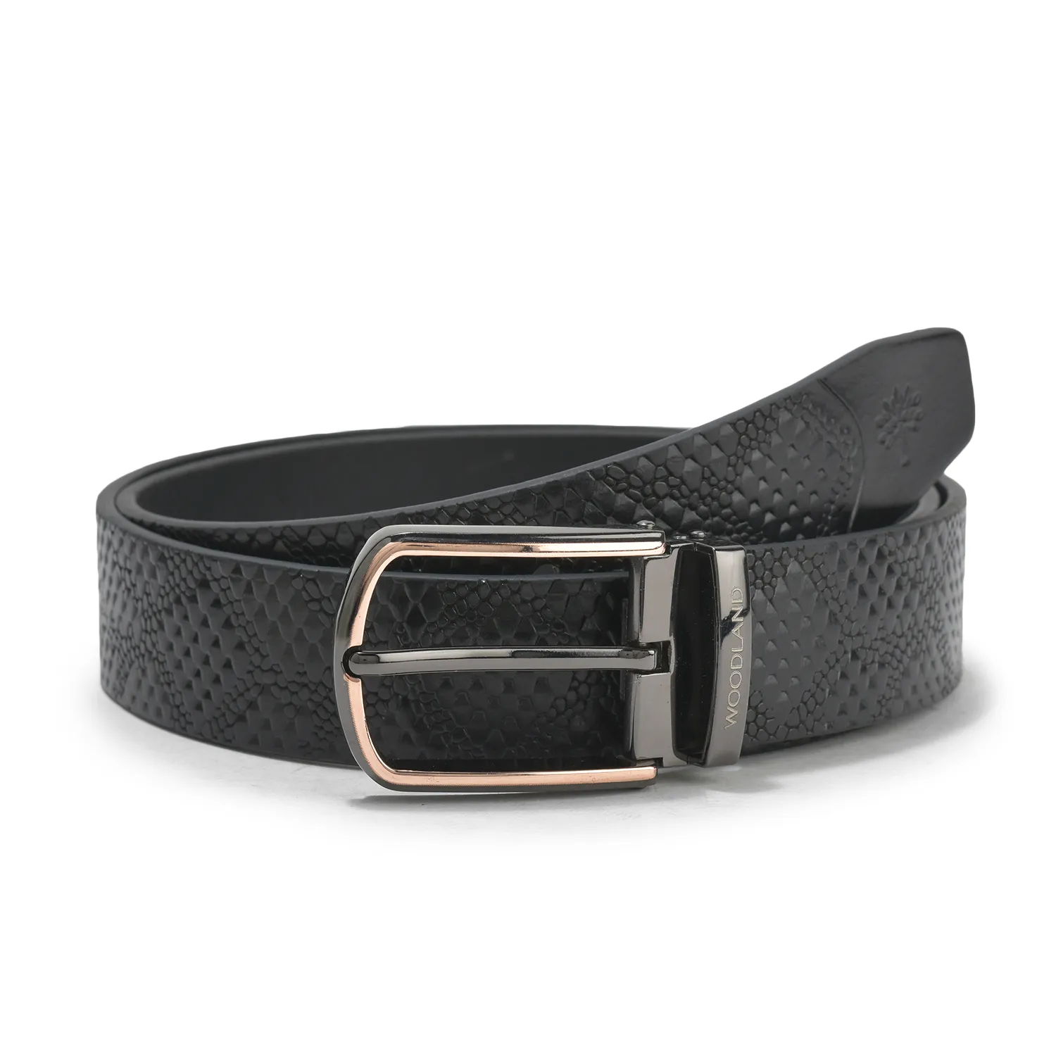 Woodland Men’s Tan Heritage Leather Belt - Thumbnail 2