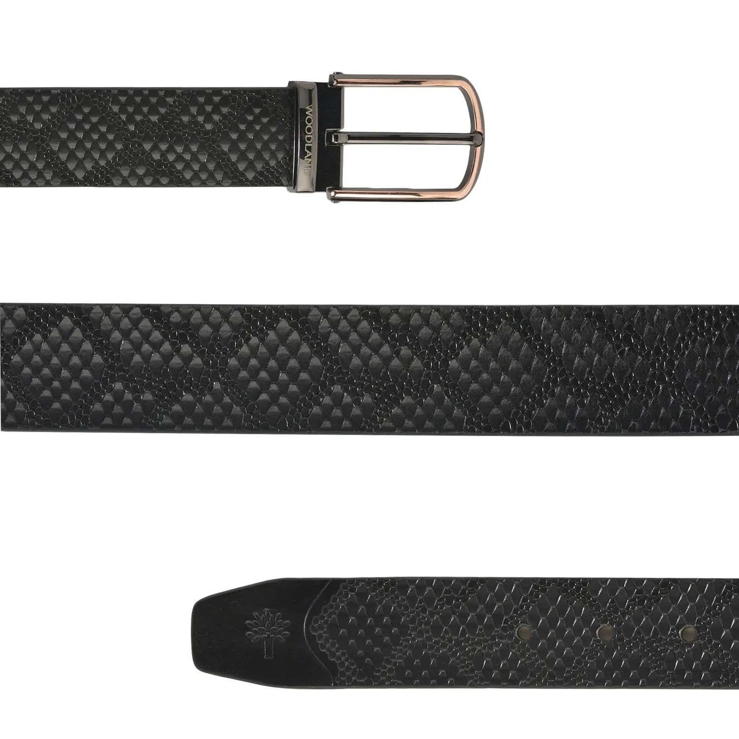 Woodland Men’s Tan Heritage Leather Belt - Thumbnail 4