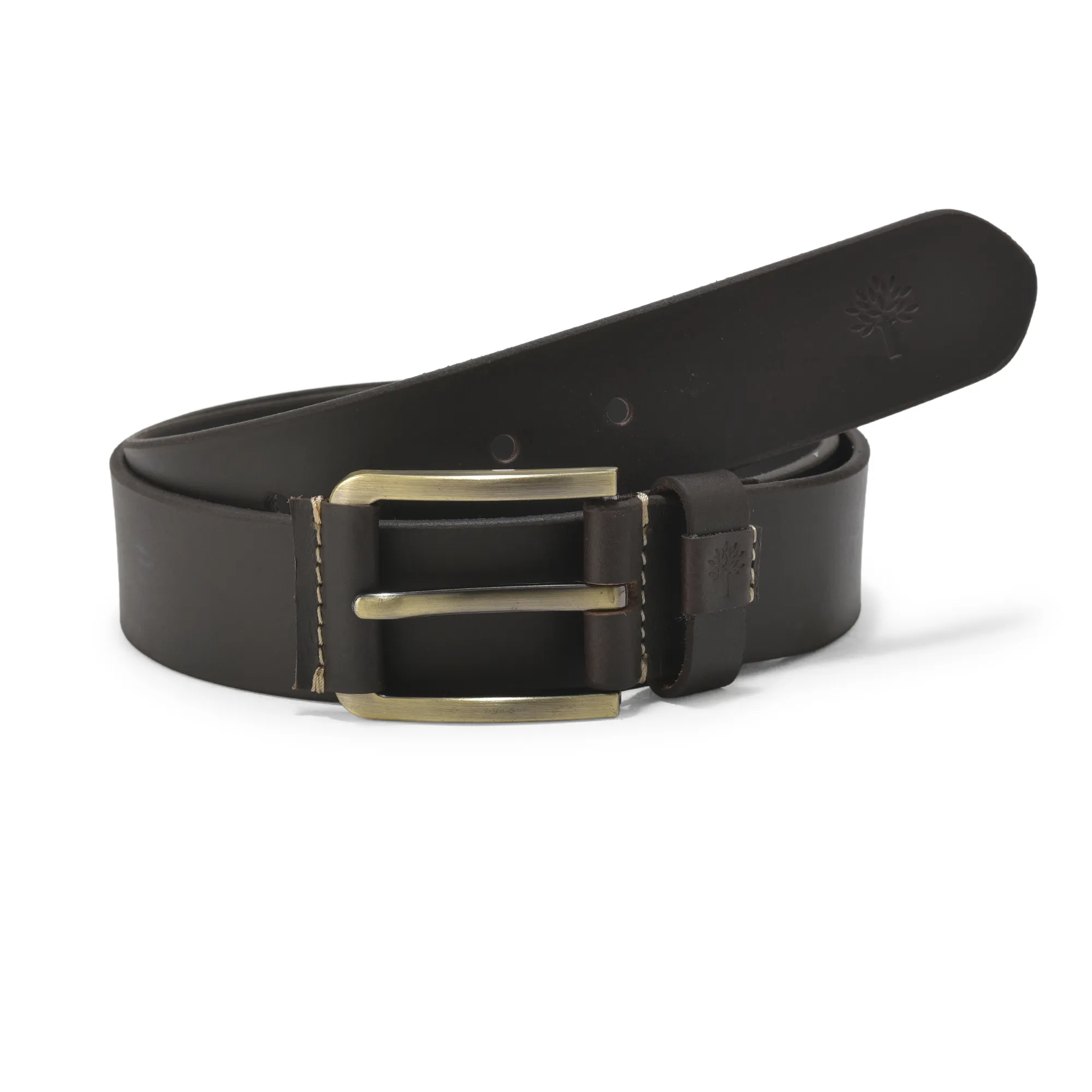 Woodland Brown Softy Leather Belt - Thumbnail 3
