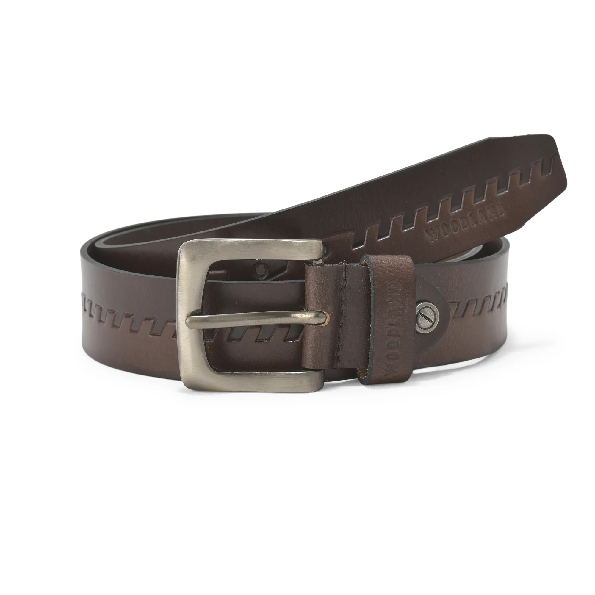 Brown Softy Leather Belt For Men - Thumbnail 3