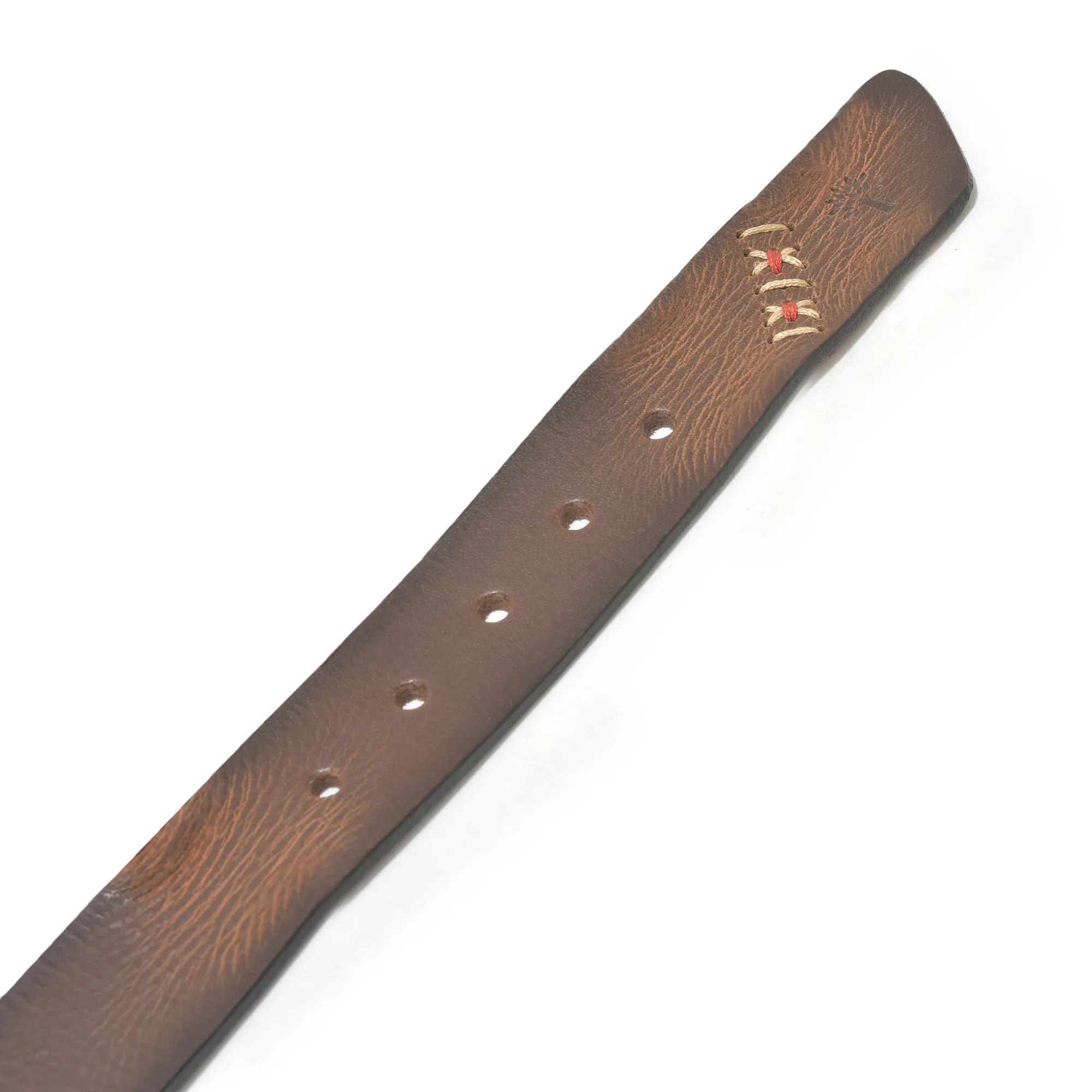 Brown Softy Leather Belt For Men - Thumbnail 3