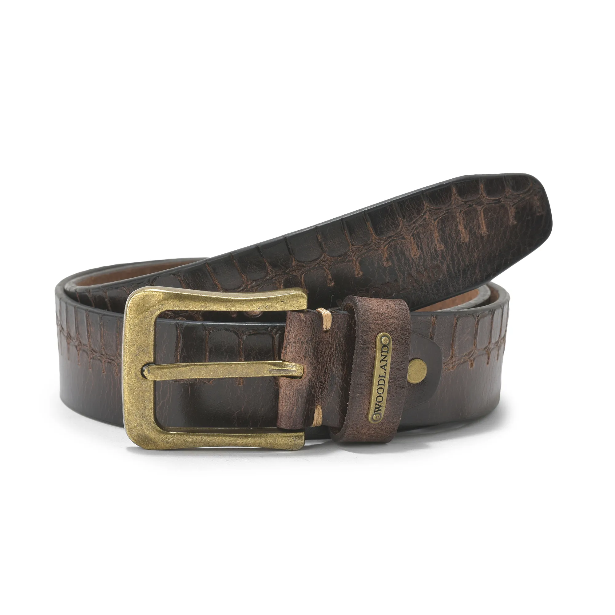 Woodland Softy Brown  Leather Belt  - Thumbnail 2