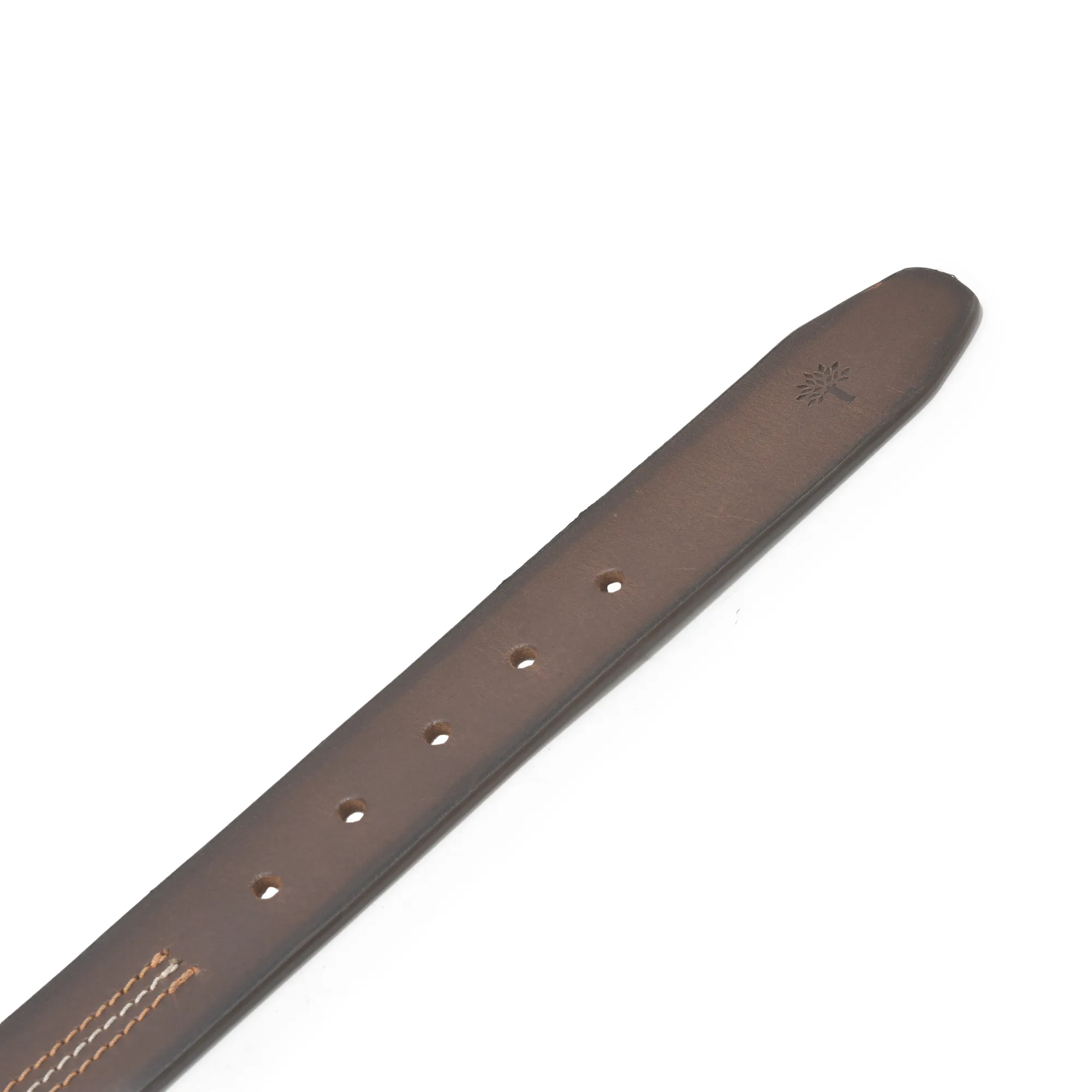 Woodland Brown Mens Leather Belt - Thumbnail 3