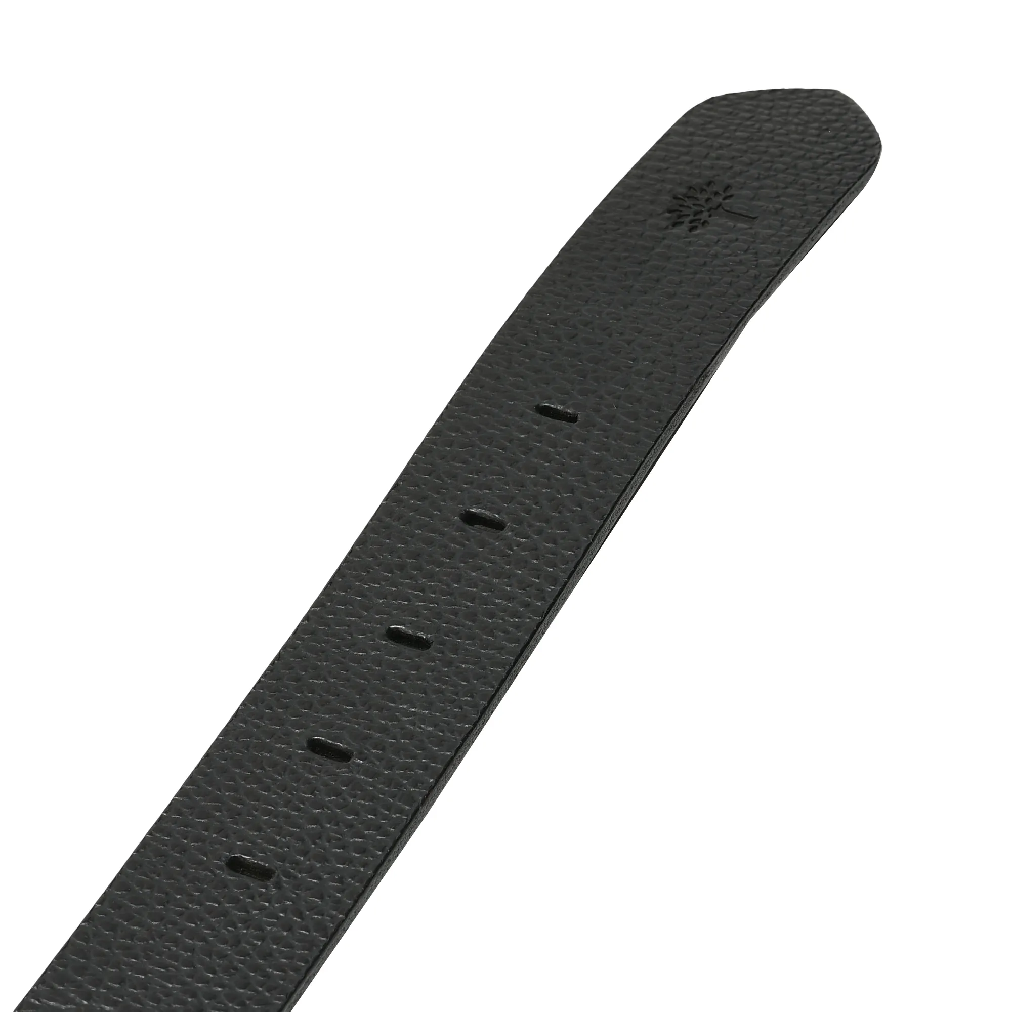 Black men's leather belt - Thumbnail 3