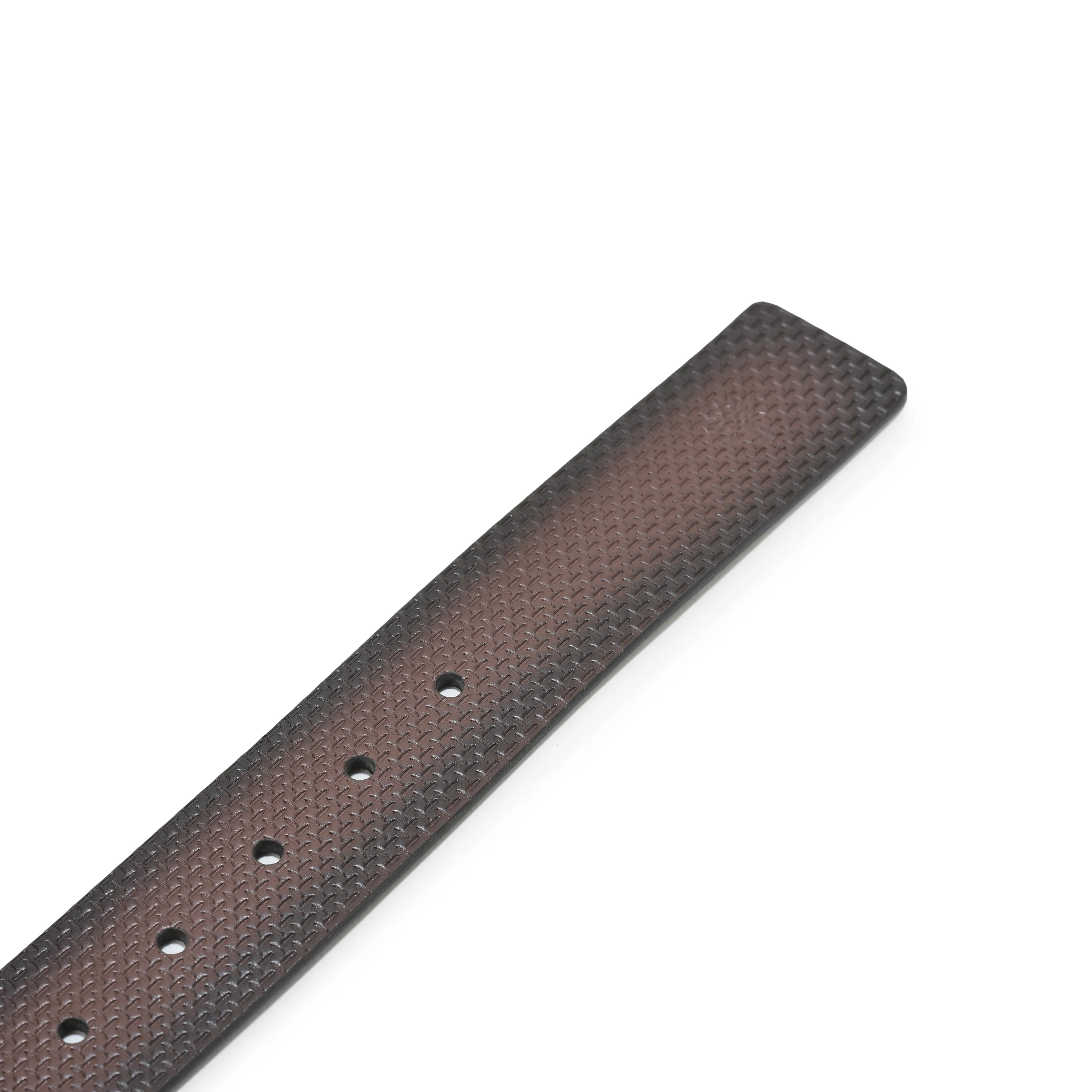 Woodland Men Brown Leather Signature Textured Belt - Thumbnail 6