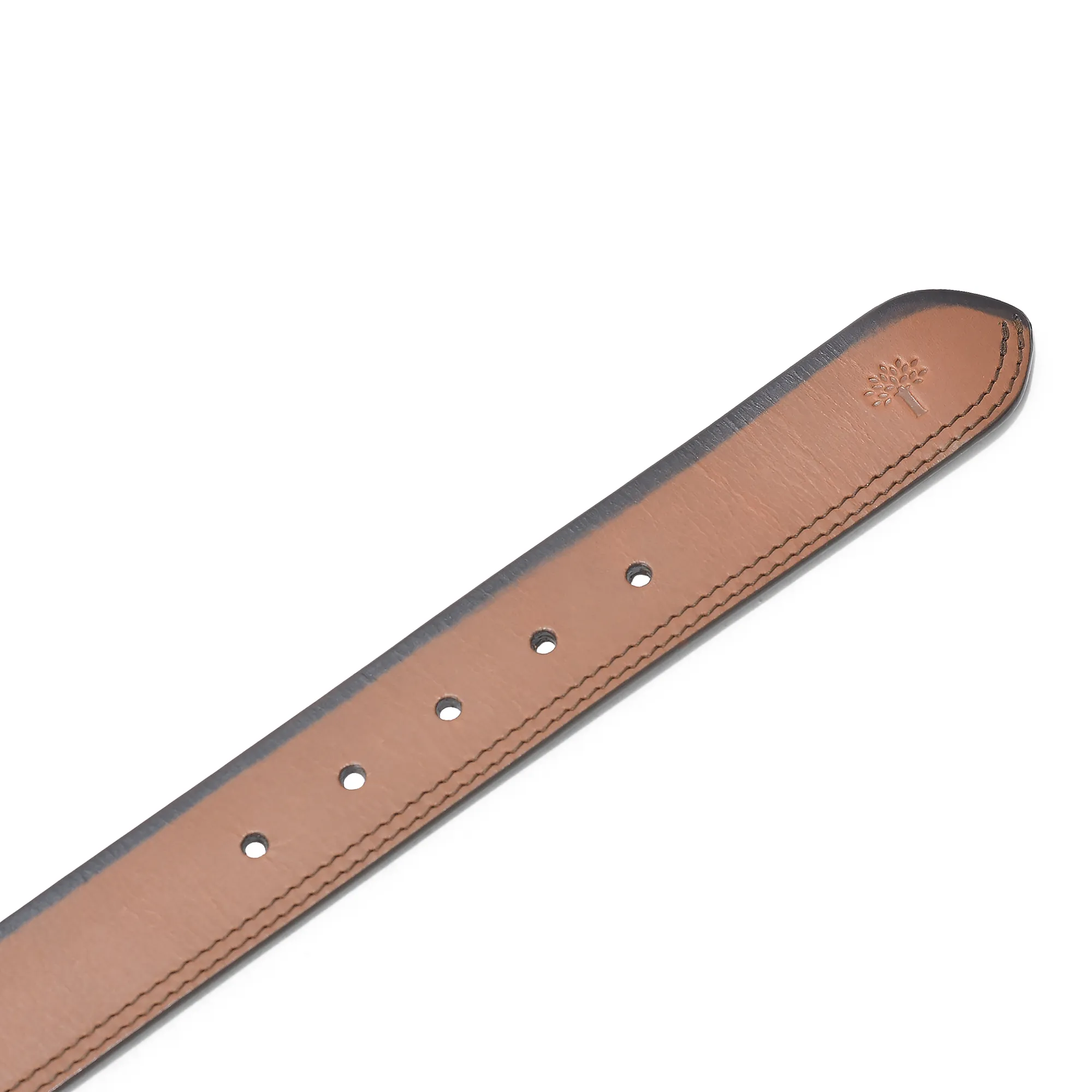 Woodland Men’s Tan Leather Belt - Thumbnail 2