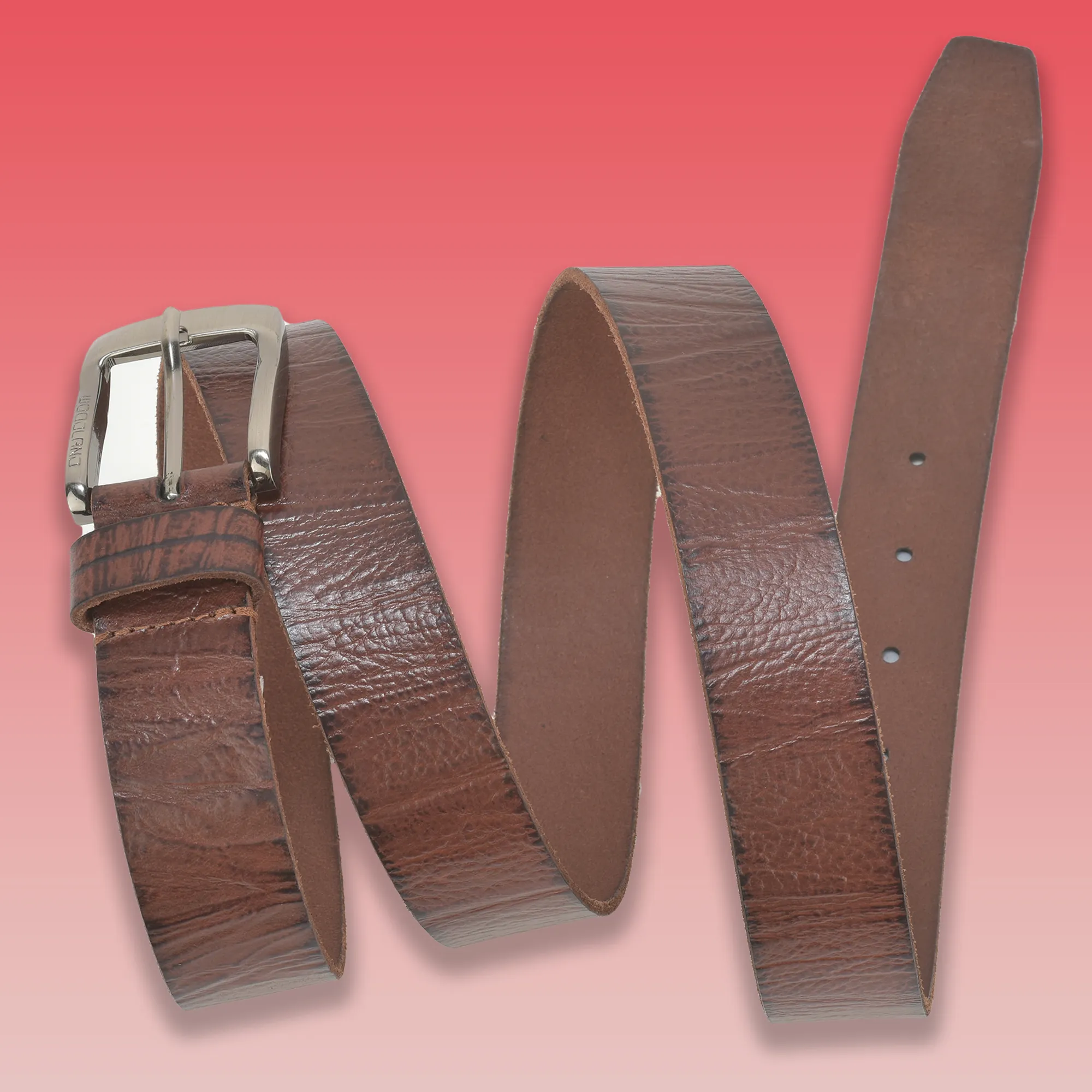 Woodland Men’s Brown Axiom Leather Belt

 - Thumbnail 3