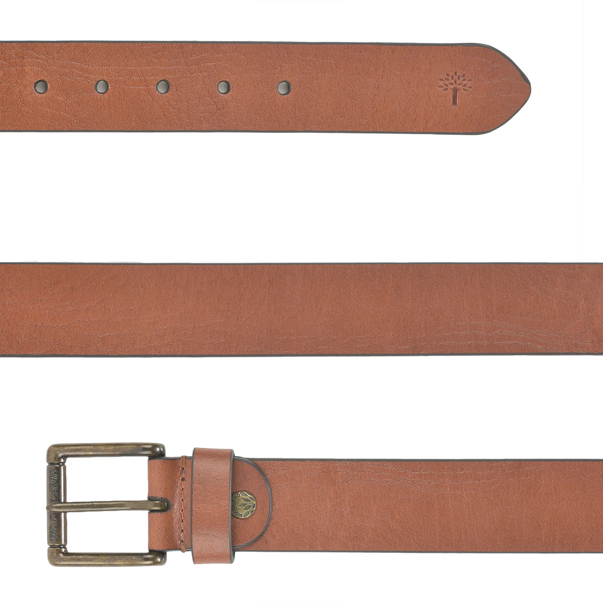 Woodland Men’s Brown Nexus Leather Belt

 - Thumbnail 5