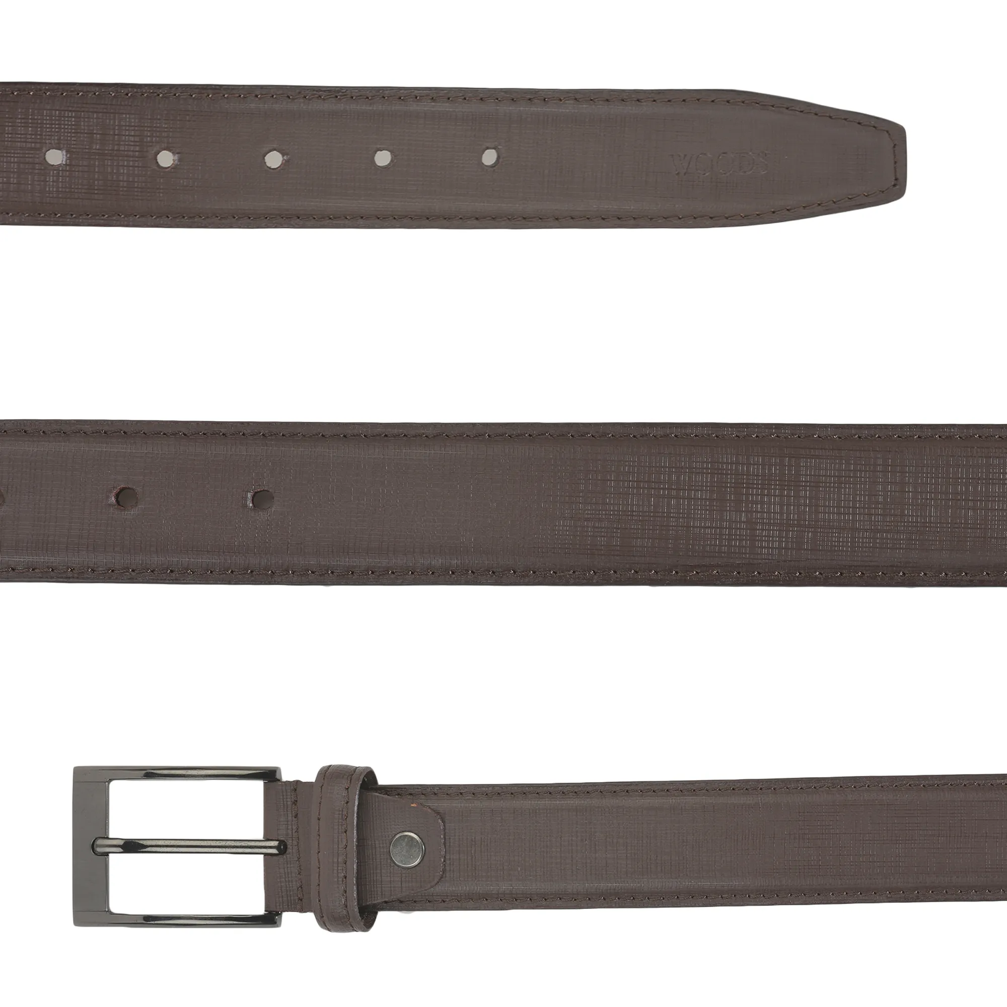 Brown leather belt - Thumbnail 6