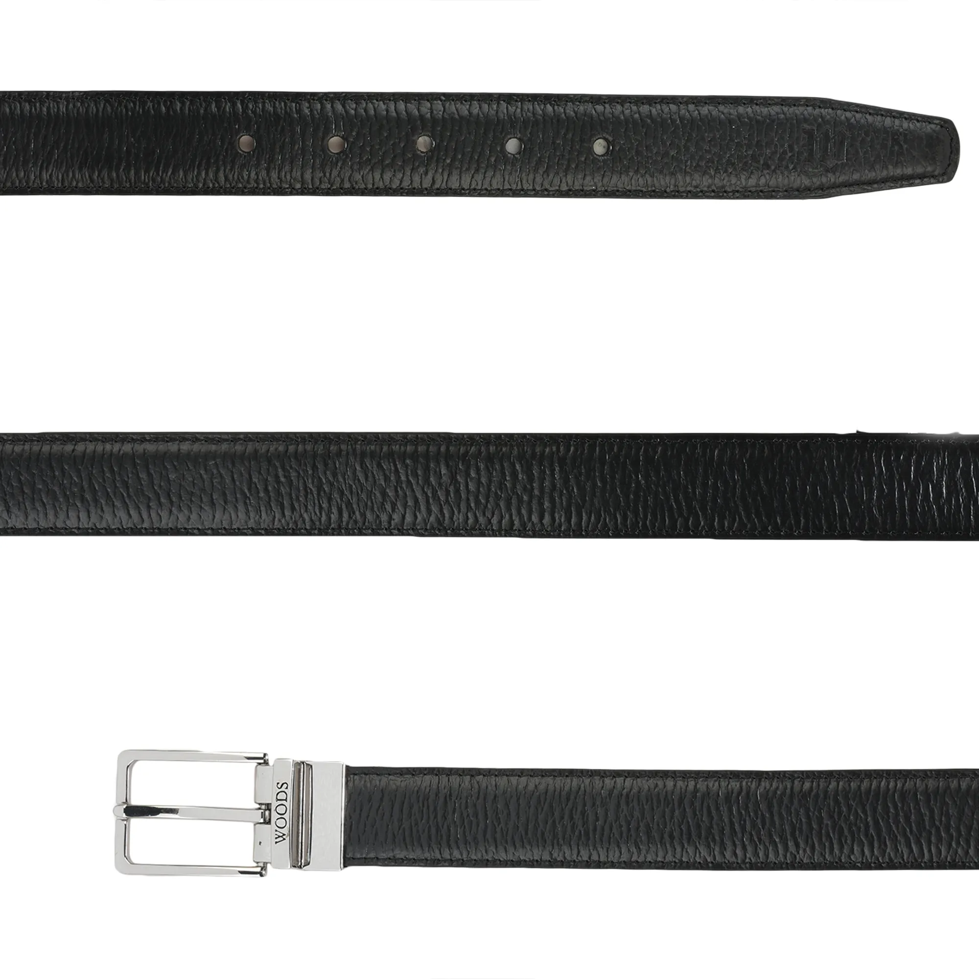 Woodland Men’s Black/Tan Dual-Tone Leather Belt

 - Thumbnail 13
