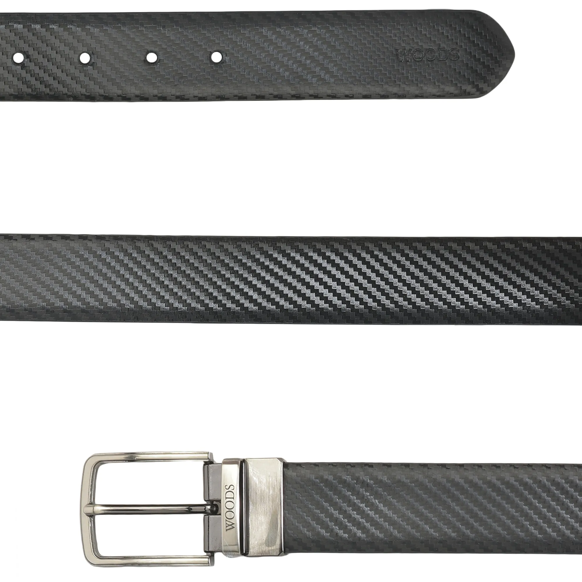 Woods CarbonFlex DualTone Reversible Belt - Thumbnail 3