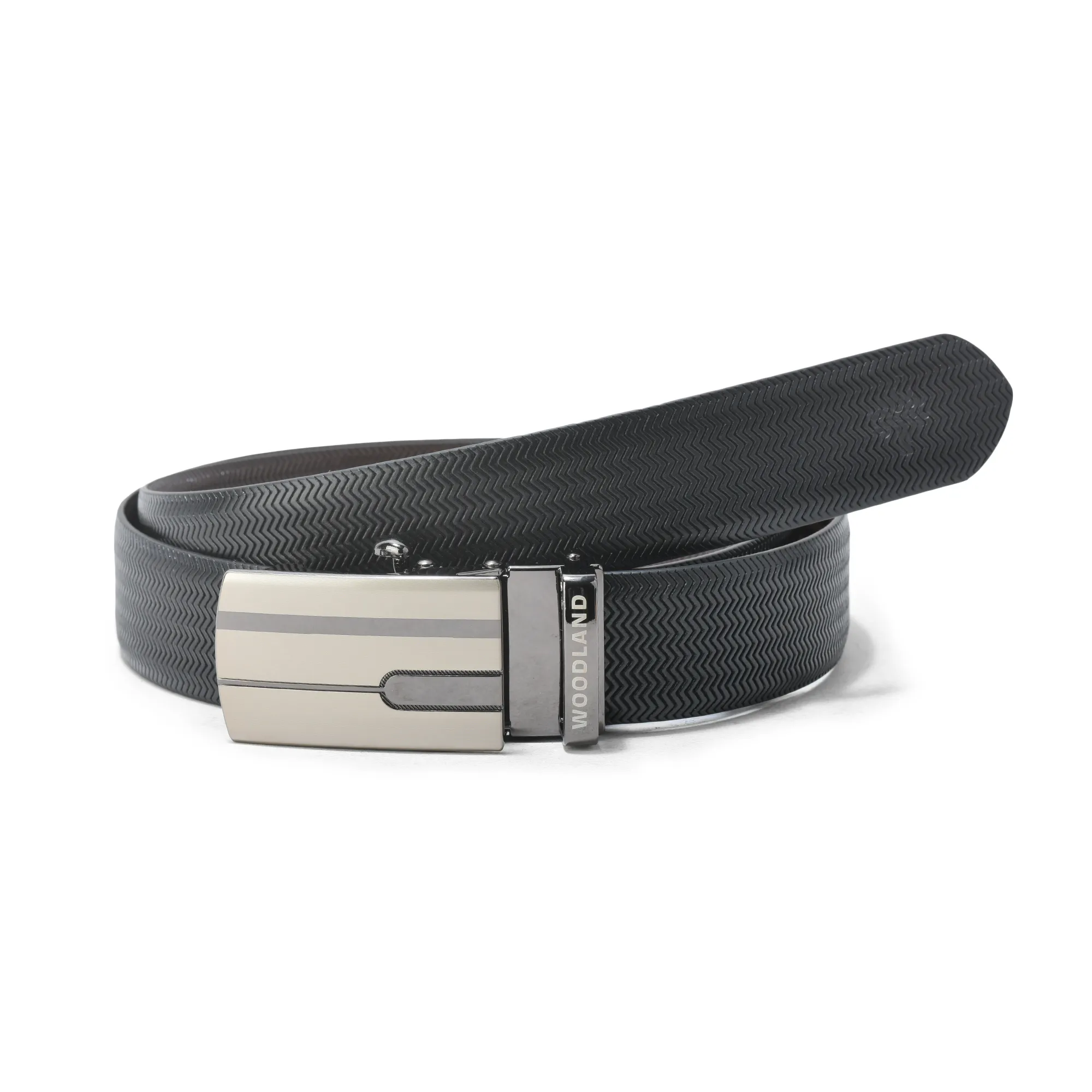 Black/Brown Softy Leather Reversible Belt - Thumbnail 2