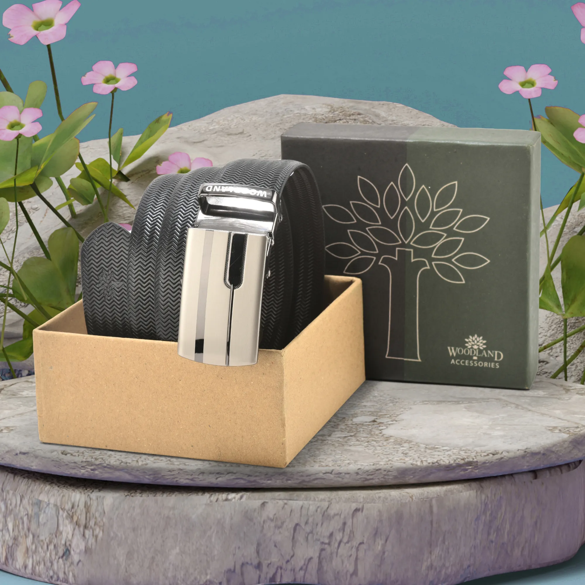 Black/Brown Softy Leather Reversible Belt - Thumbnail 6