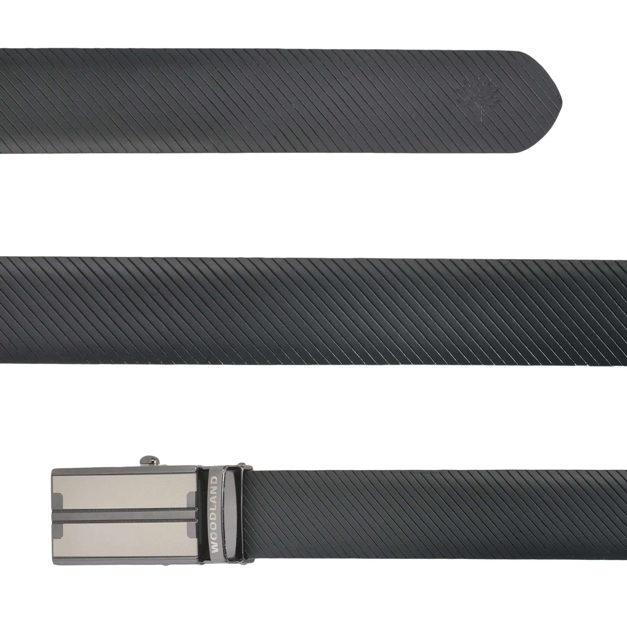 Black/Tan Reversible Leather Belt For Men - Thumbnail 4