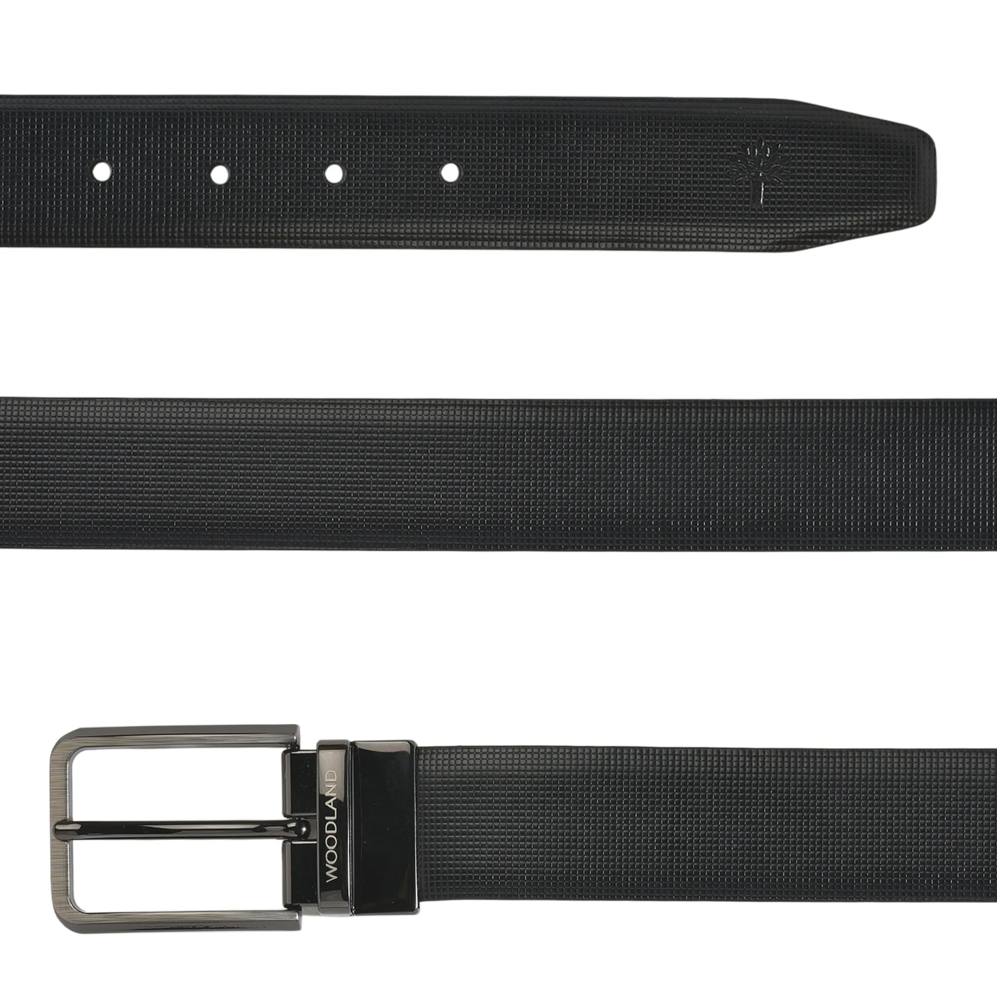 Woodland Black/Brown Reversible Mens Leather Belt - Thumbnail 5